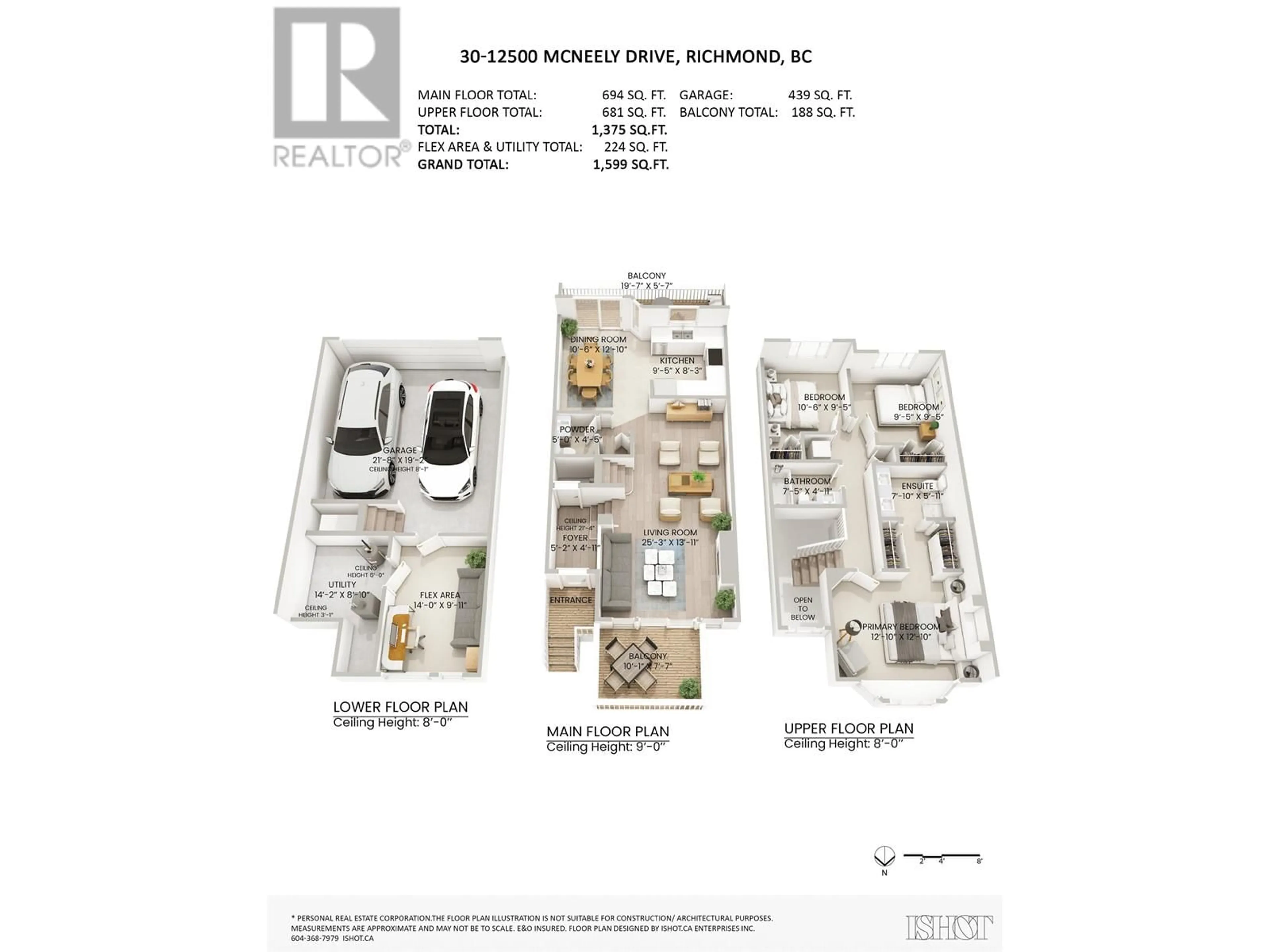 Floor plan for 30 12500 MCNEELY DRIVE, Richmond British Columbia V6V2S4