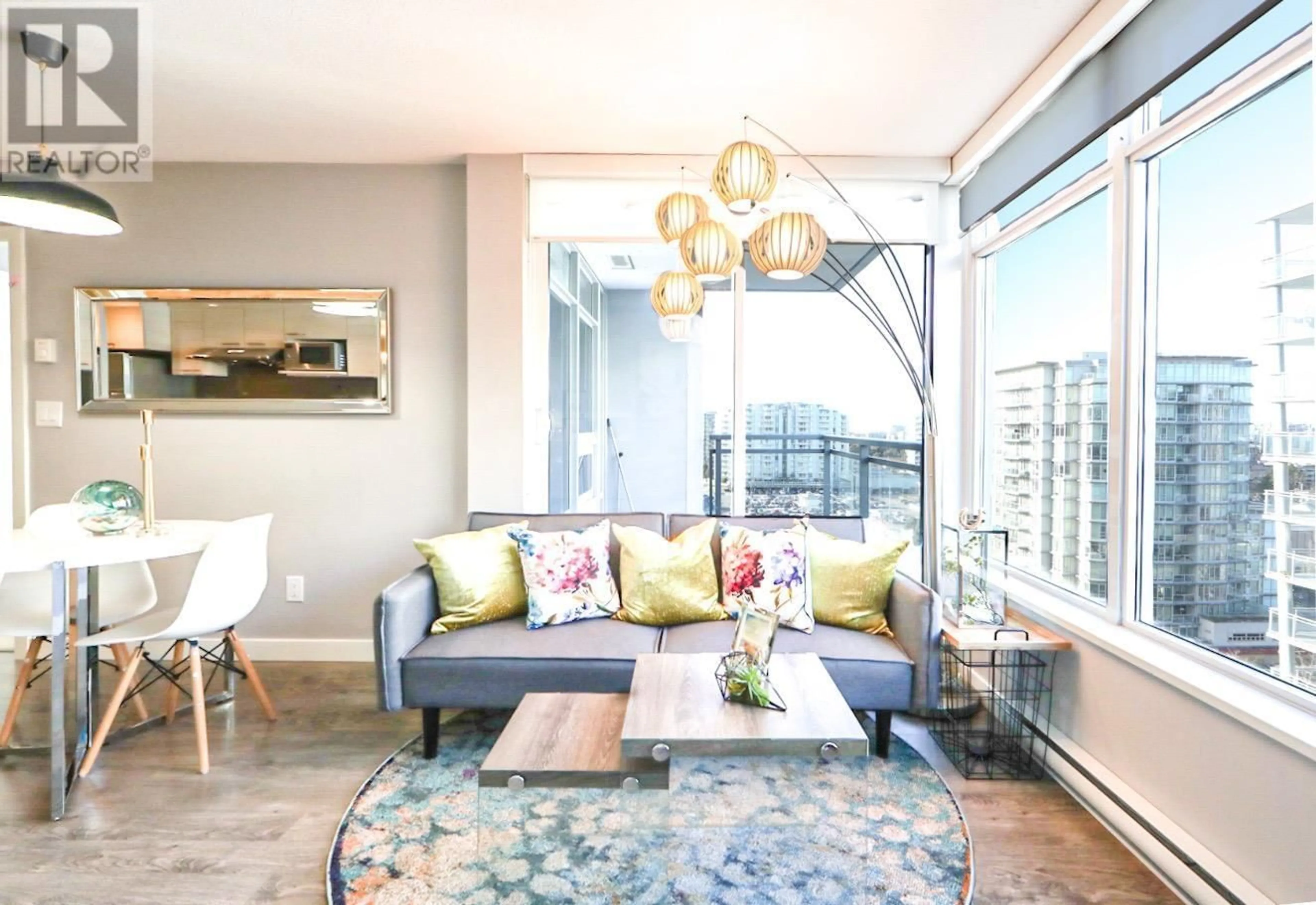 Living room with furniture, unknown for 1510 - 6288 NO. 3 ROAD, Richmond British Columbia V6Y0J4