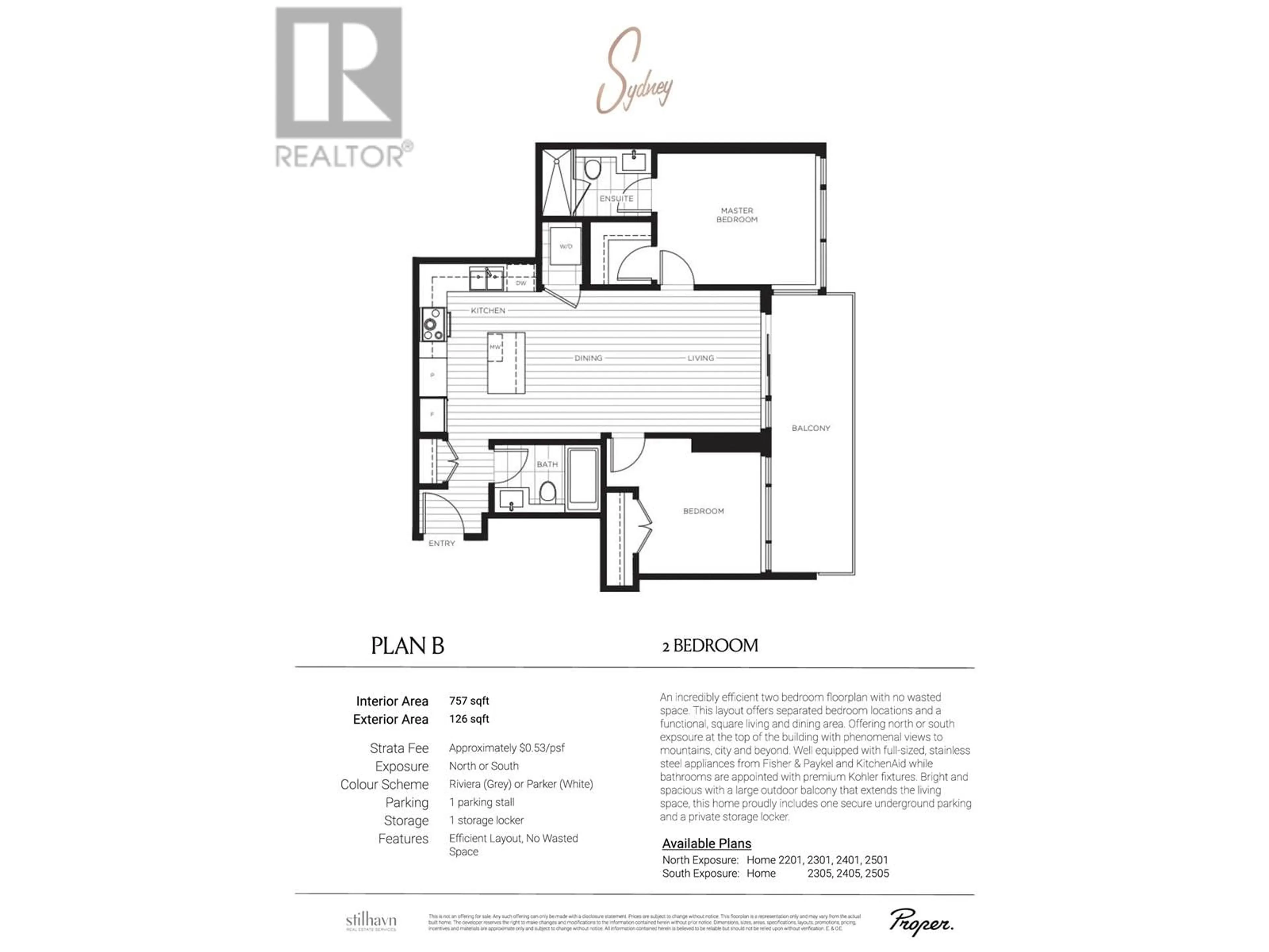 Floor plan for 2405 555 SYDNEY AVENUE, Coquitlam British Columbia V3K0G5