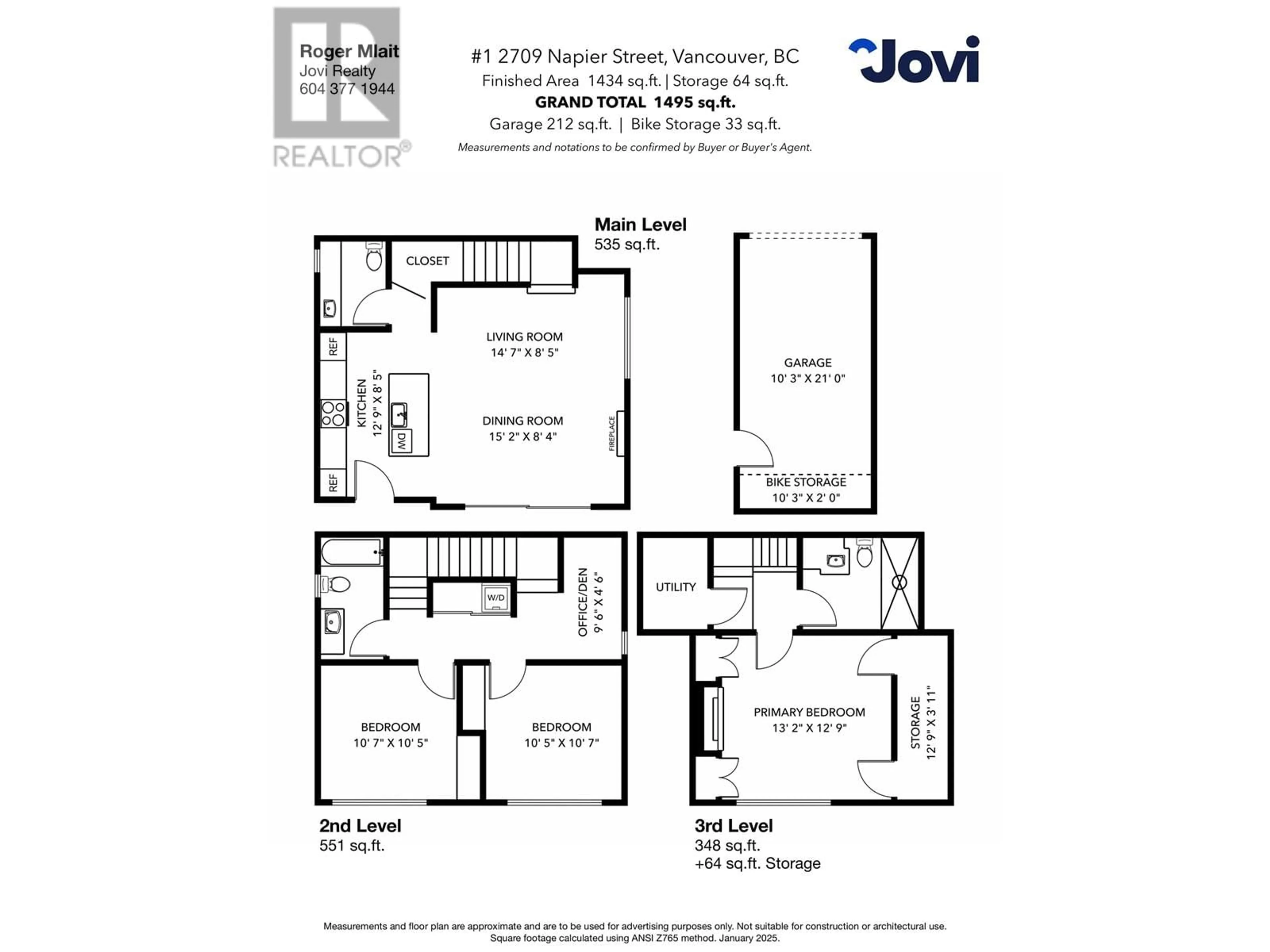 Floor plan for 1 2709 NAPIER STREET, Vancouver British Columbia V5K2W9