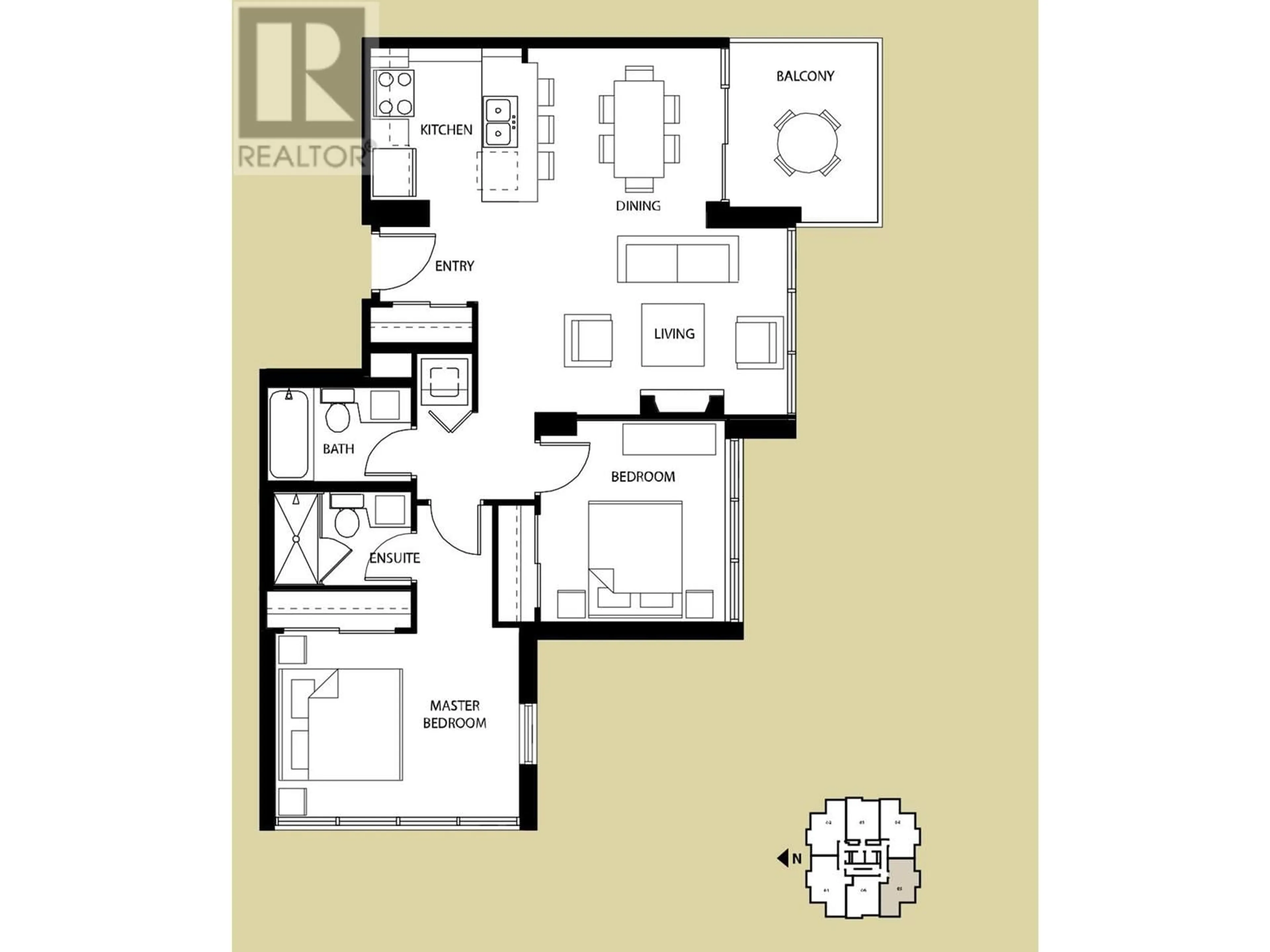 Floor plan for 1105 2959 GLEN DRIVE, Coquitlam British Columbia V3B0B8