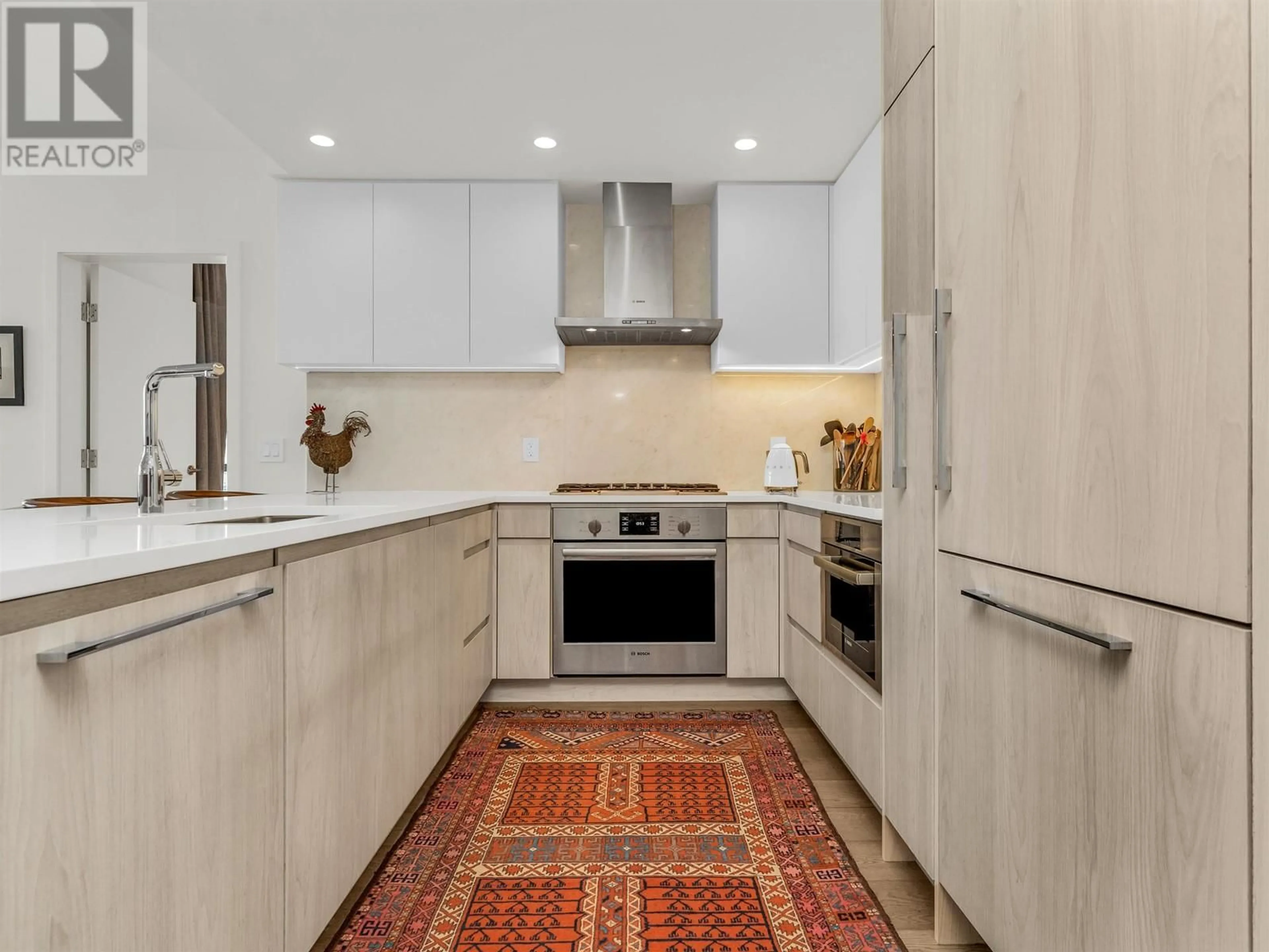 Contemporary kitchen, ceramic/tile floor for 505 - 177 3RD STREET, North Vancouver British Columbia V7M0G5