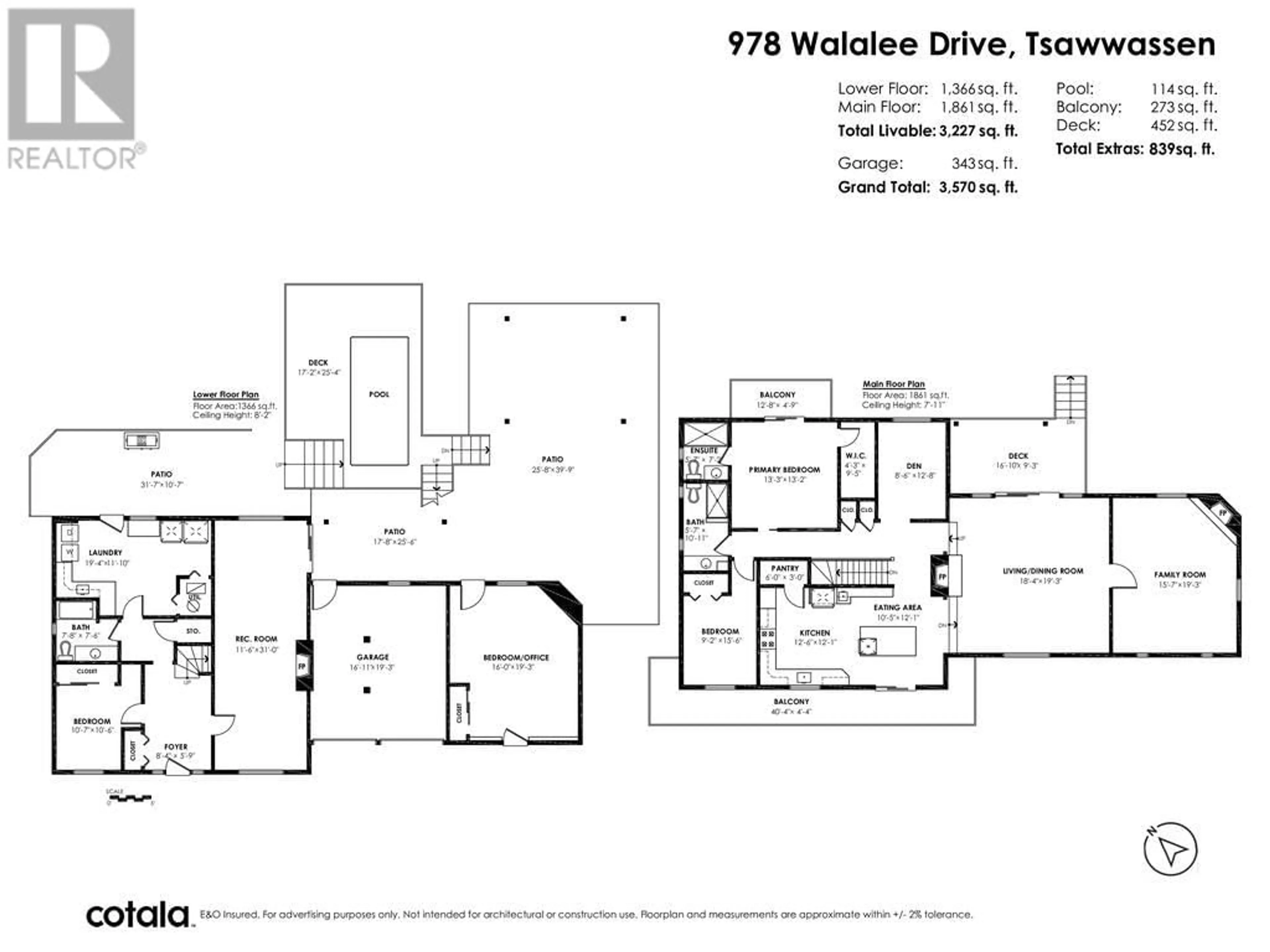 Floor plan for 978 WALALEE DRIVE, Delta British Columbia V4M2L8