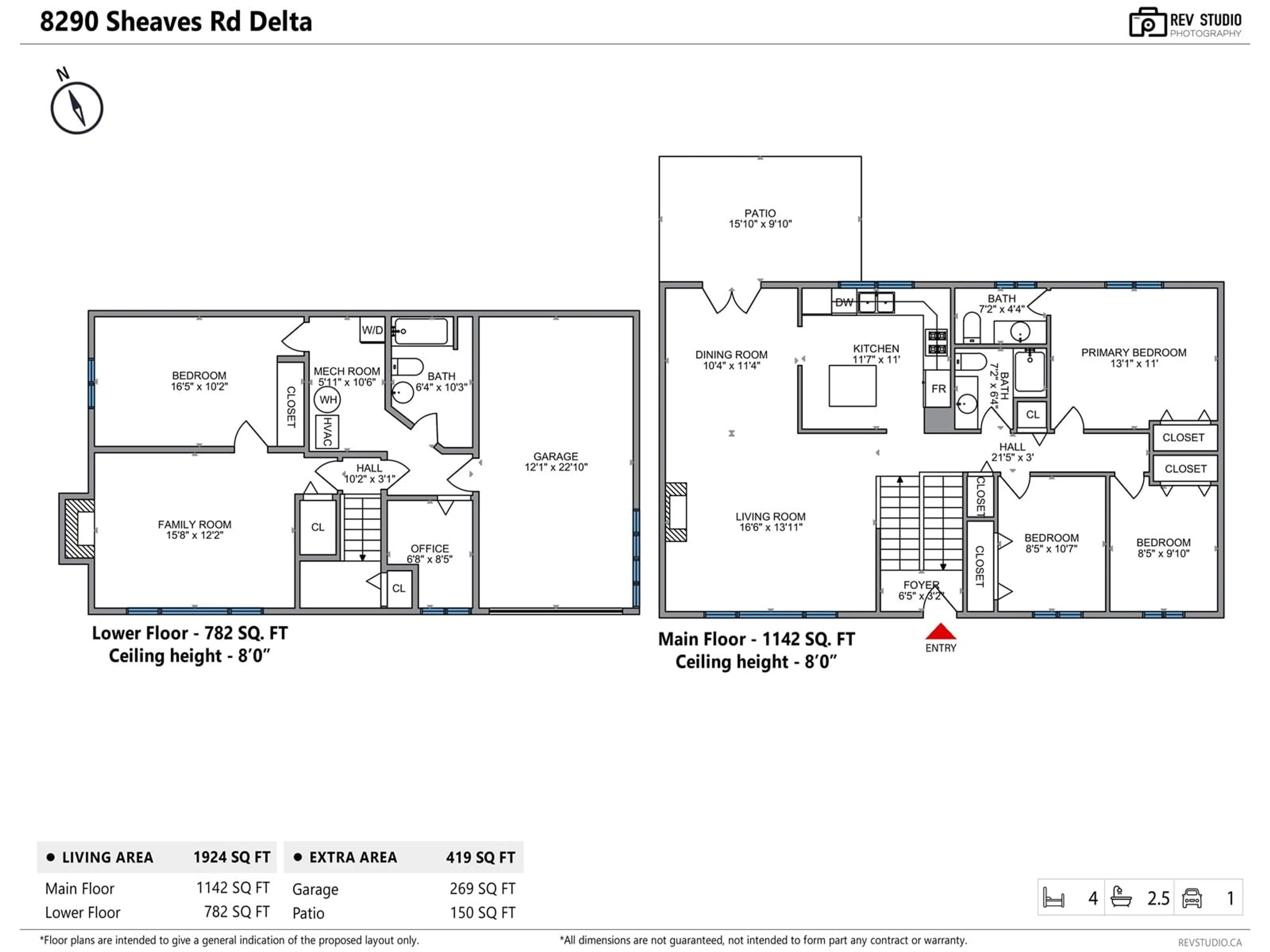 Floor plan for 8290 SHEAVES, Delta British Columbia V4C3W9