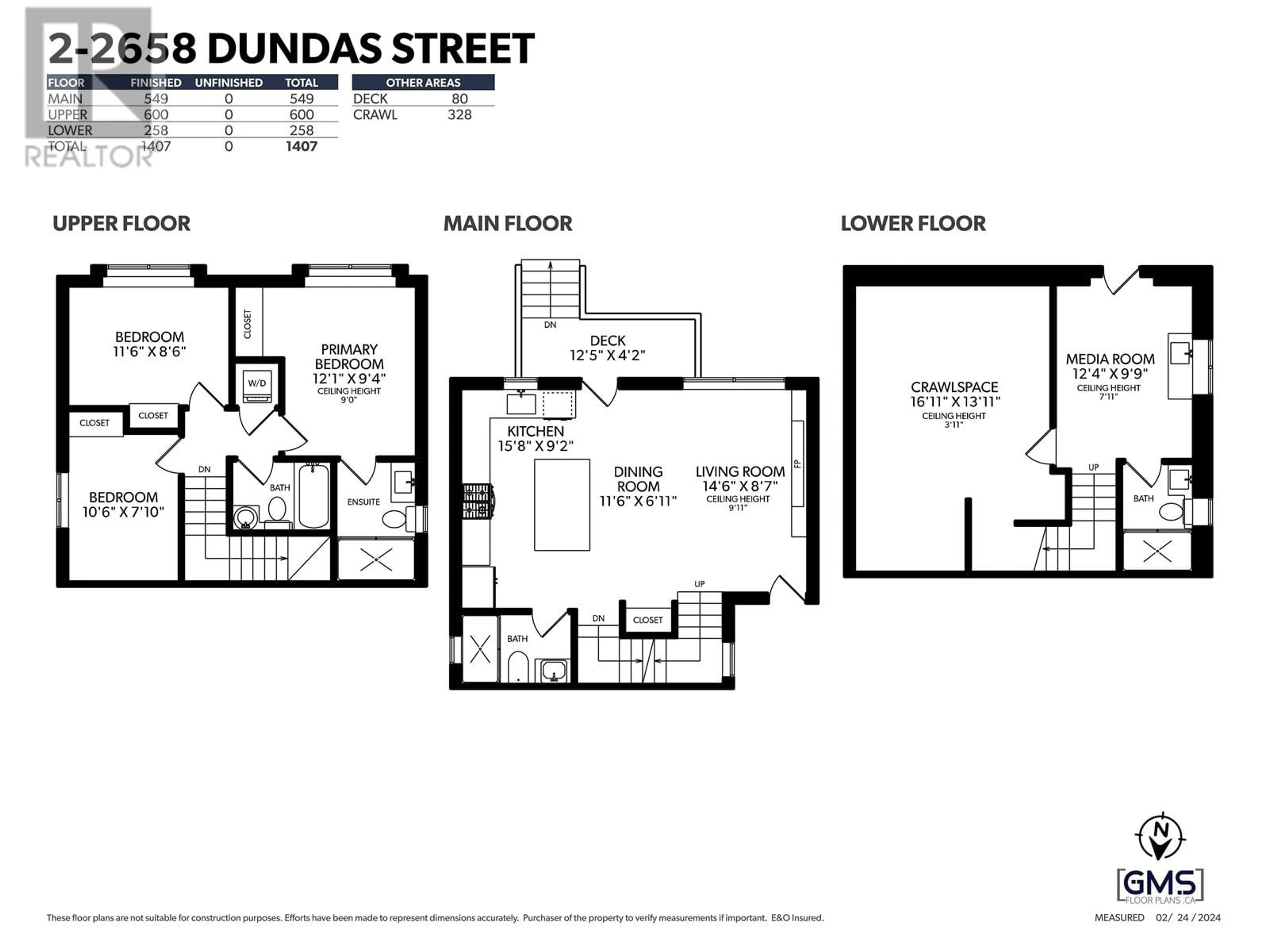 Floor plan for 2 2658 DUNDAS STREET, Vancouver British Columbia V5K1P9