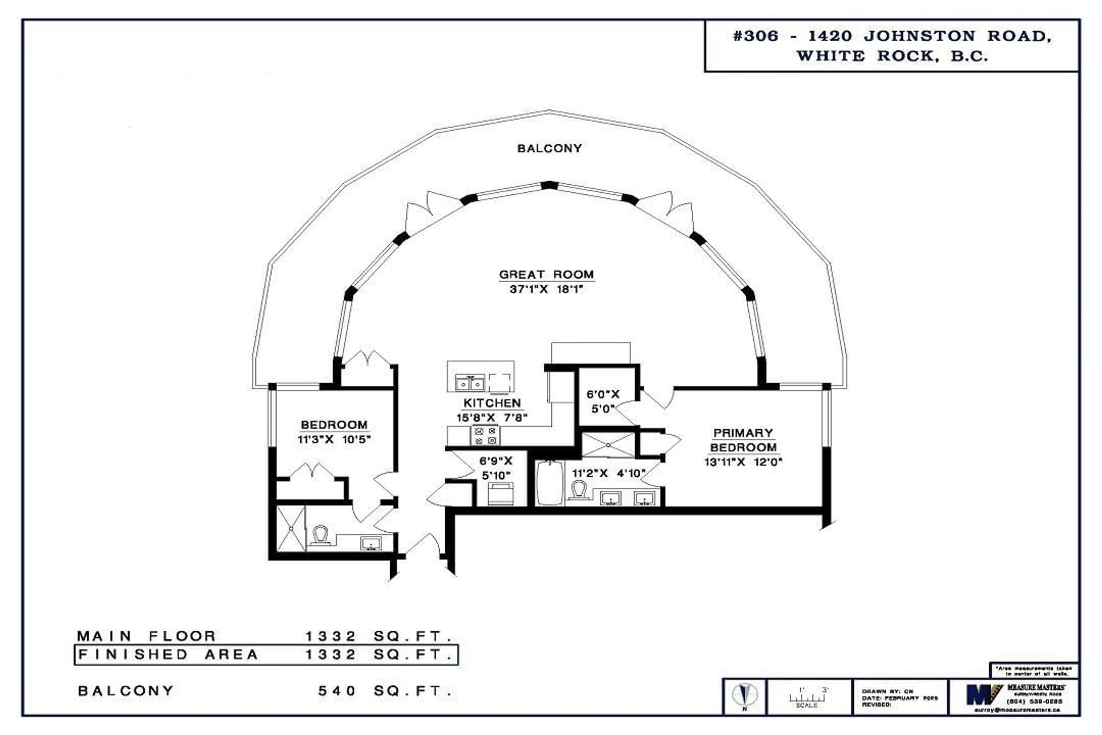 Floor plan for 306 1420 JOHNSTON ROAD, White Rock British Columbia V4B3Z5