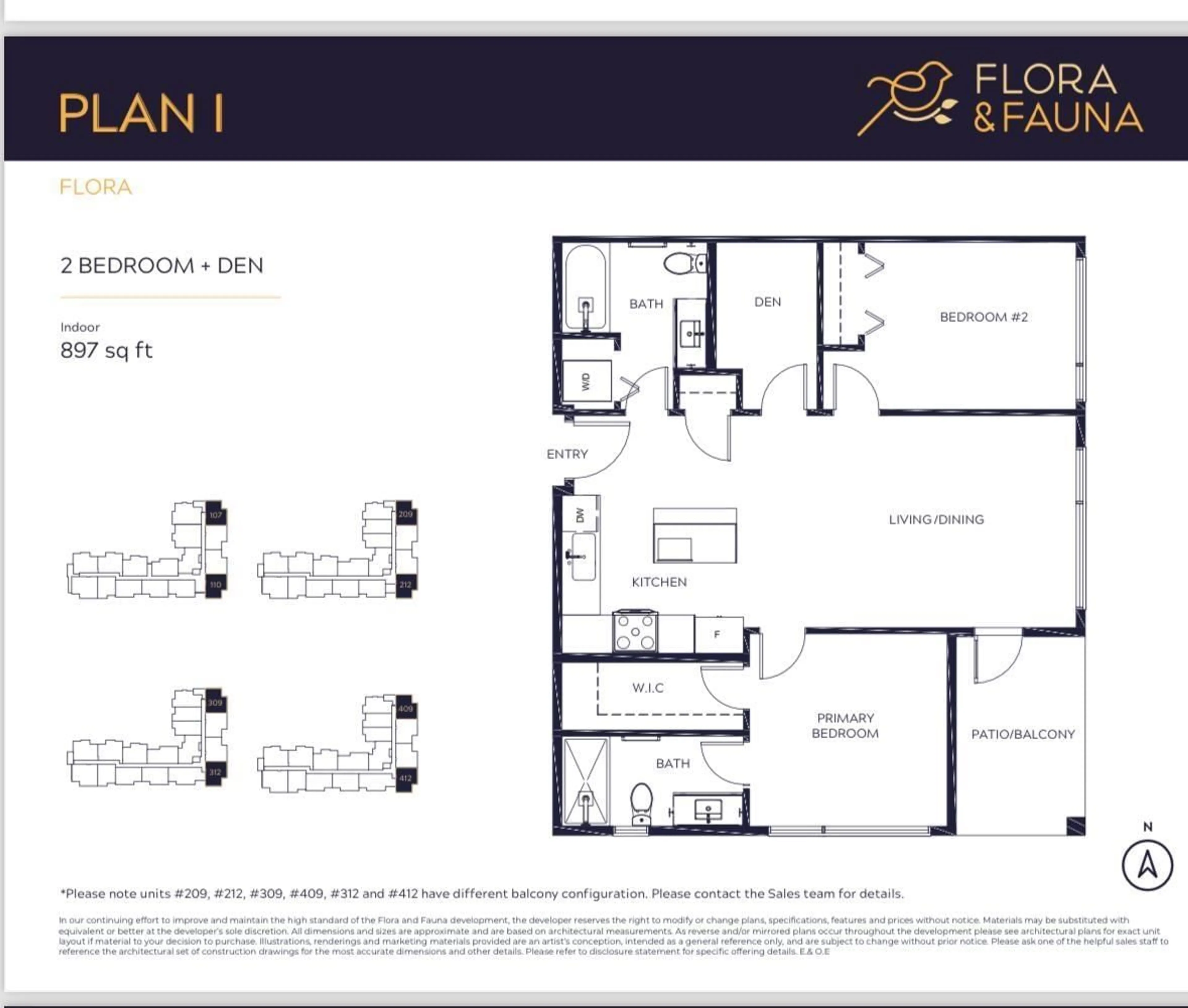 Floor plan for 103 20286 72B AVENUE, Langley British Columbia V2Y3X4