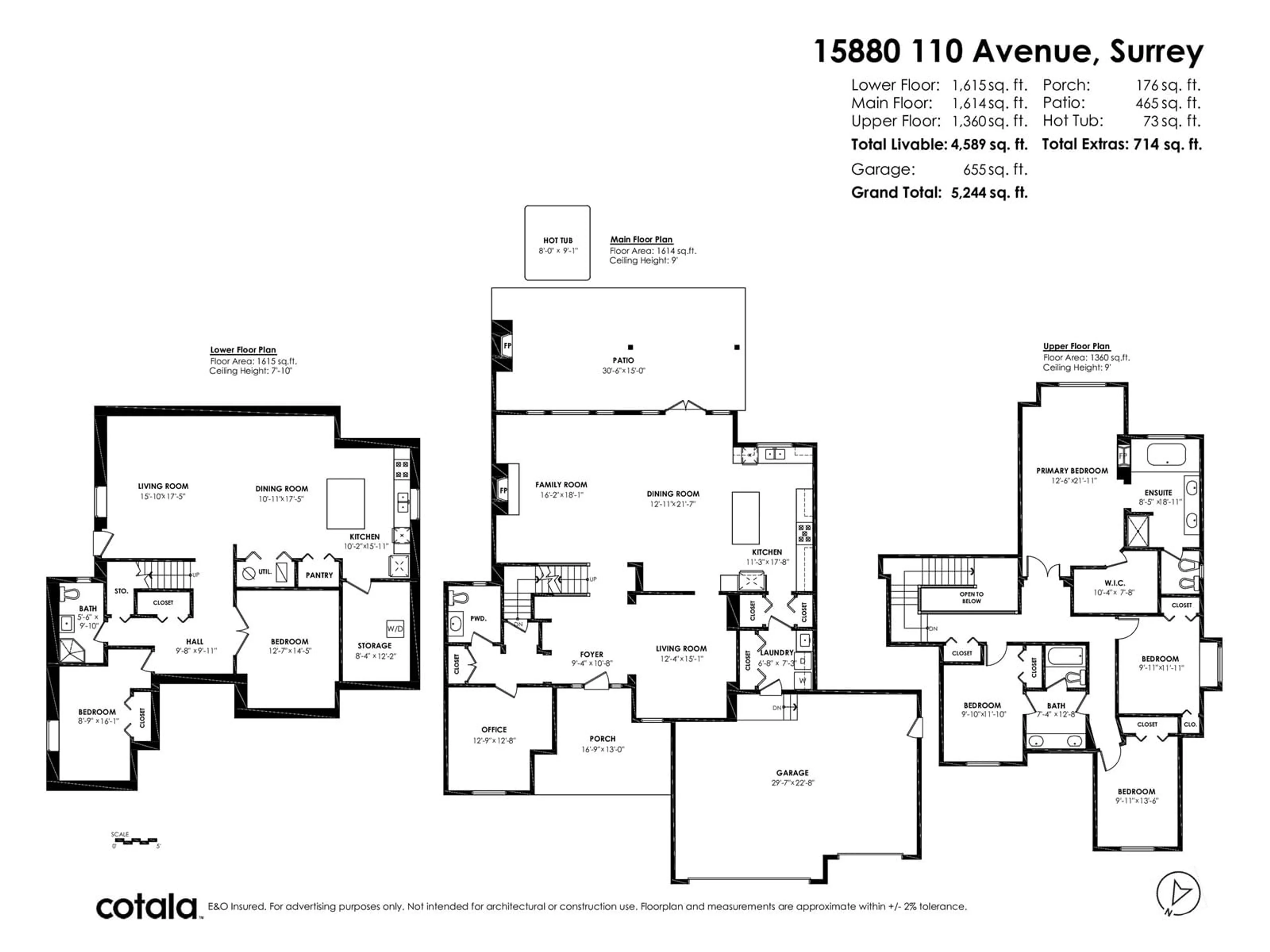 Floor plan for 15880 110 AVENUE, Surrey British Columbia V4N4Y2