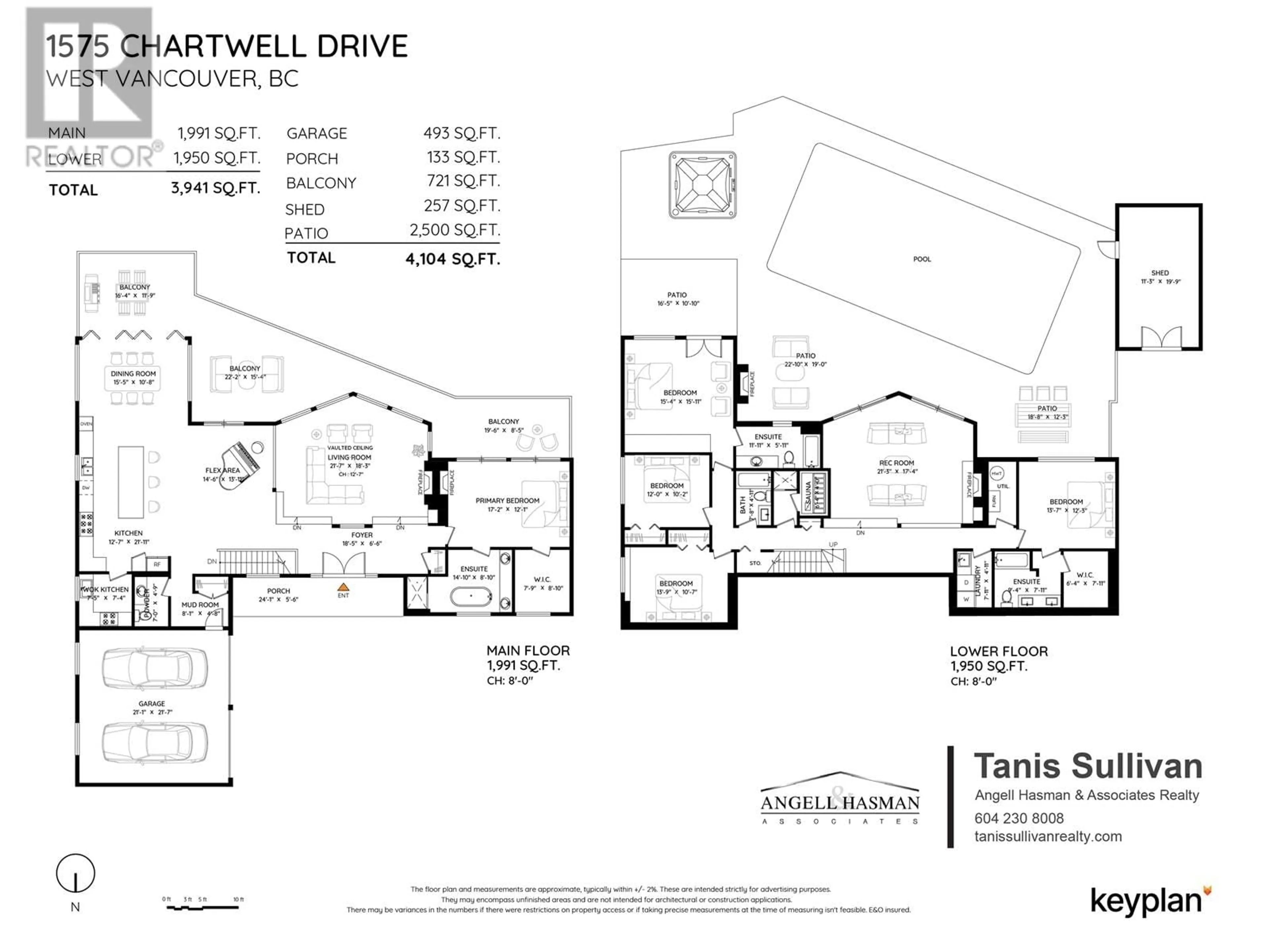 Floor plan for 1575 CHARTWELL DRIVE, West Vancouver British Columbia V7S2R9