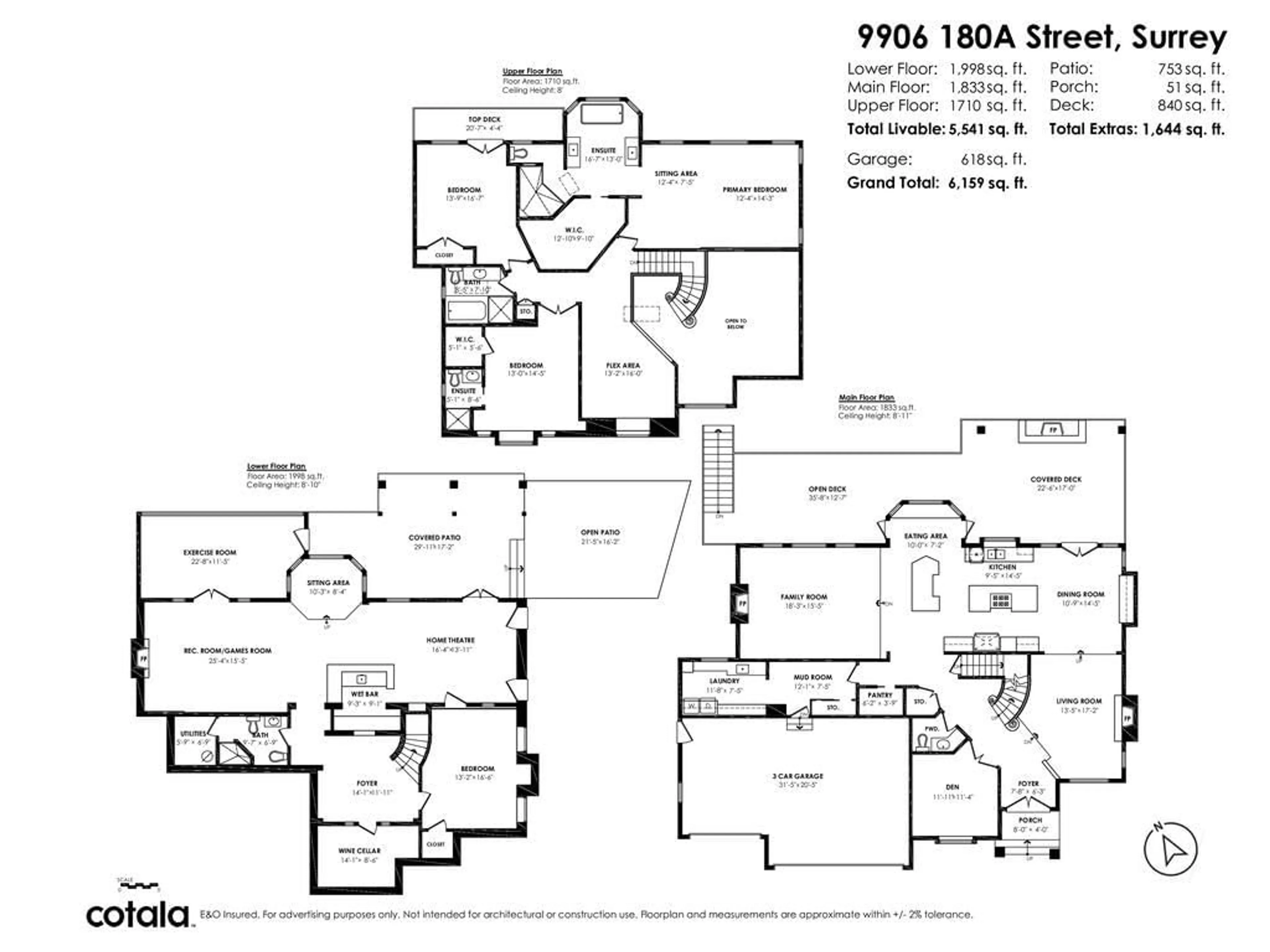 Floor plan for 9906 180A STREET, Surrey British Columbia V4N4V5