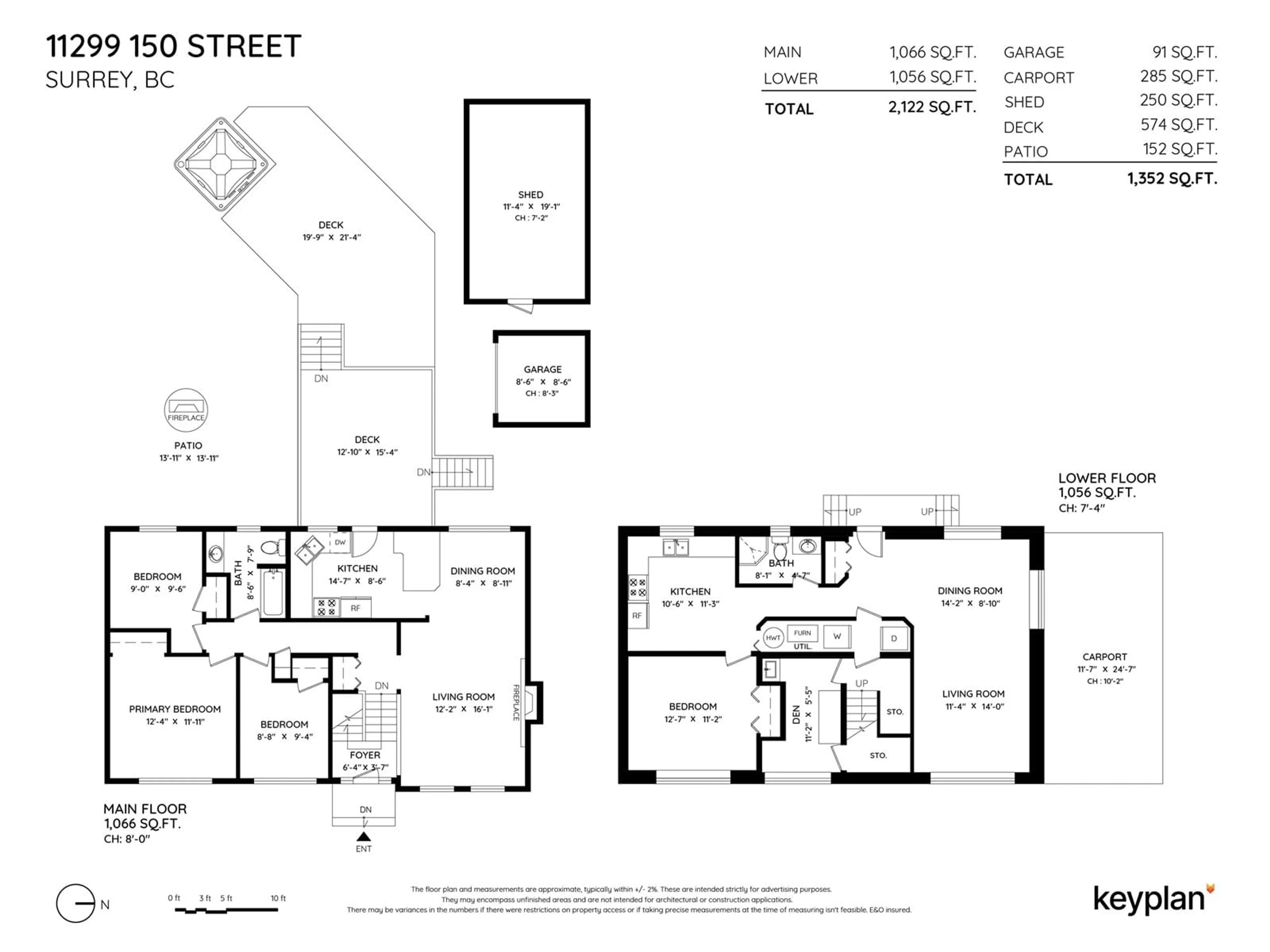 Floor plan for 11299 150TH STREET, Surrey British Columbia V3R4E1