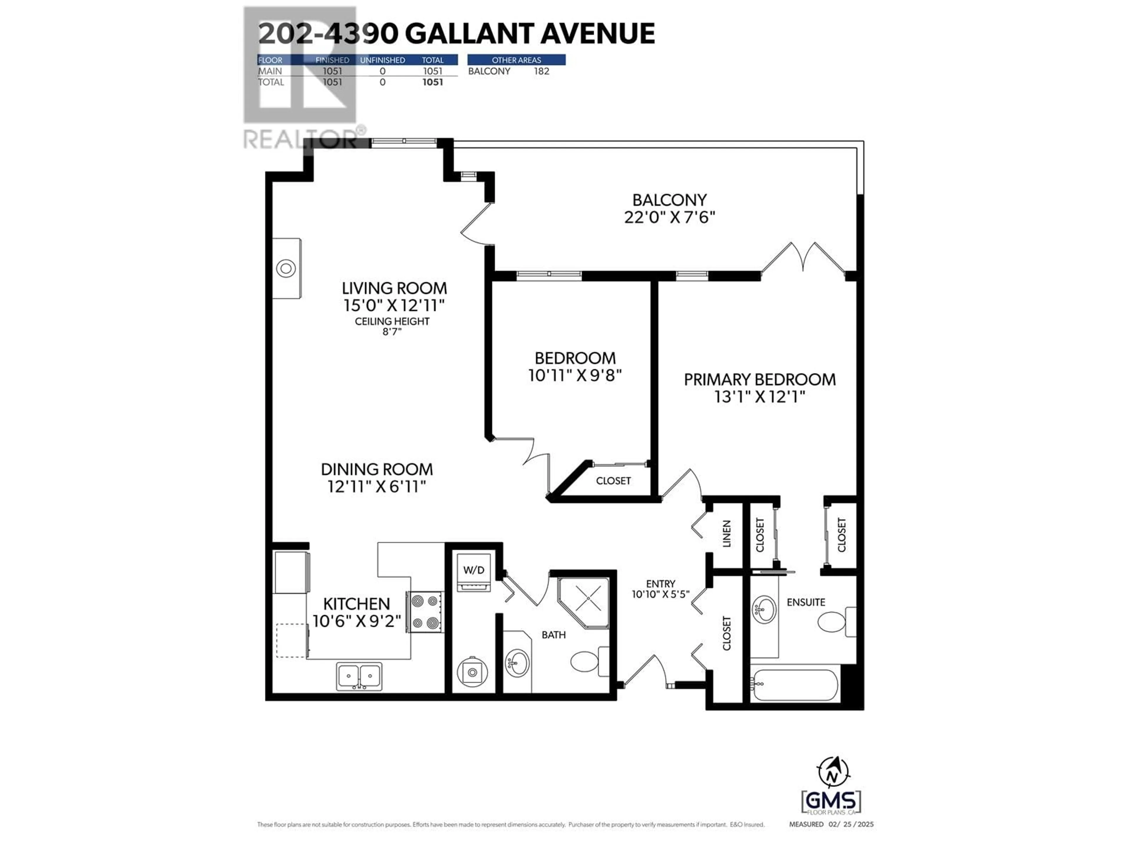 Floor plan for 202 4390 GALLANT AVENUE, North Vancouver British Columbia V7G1L2