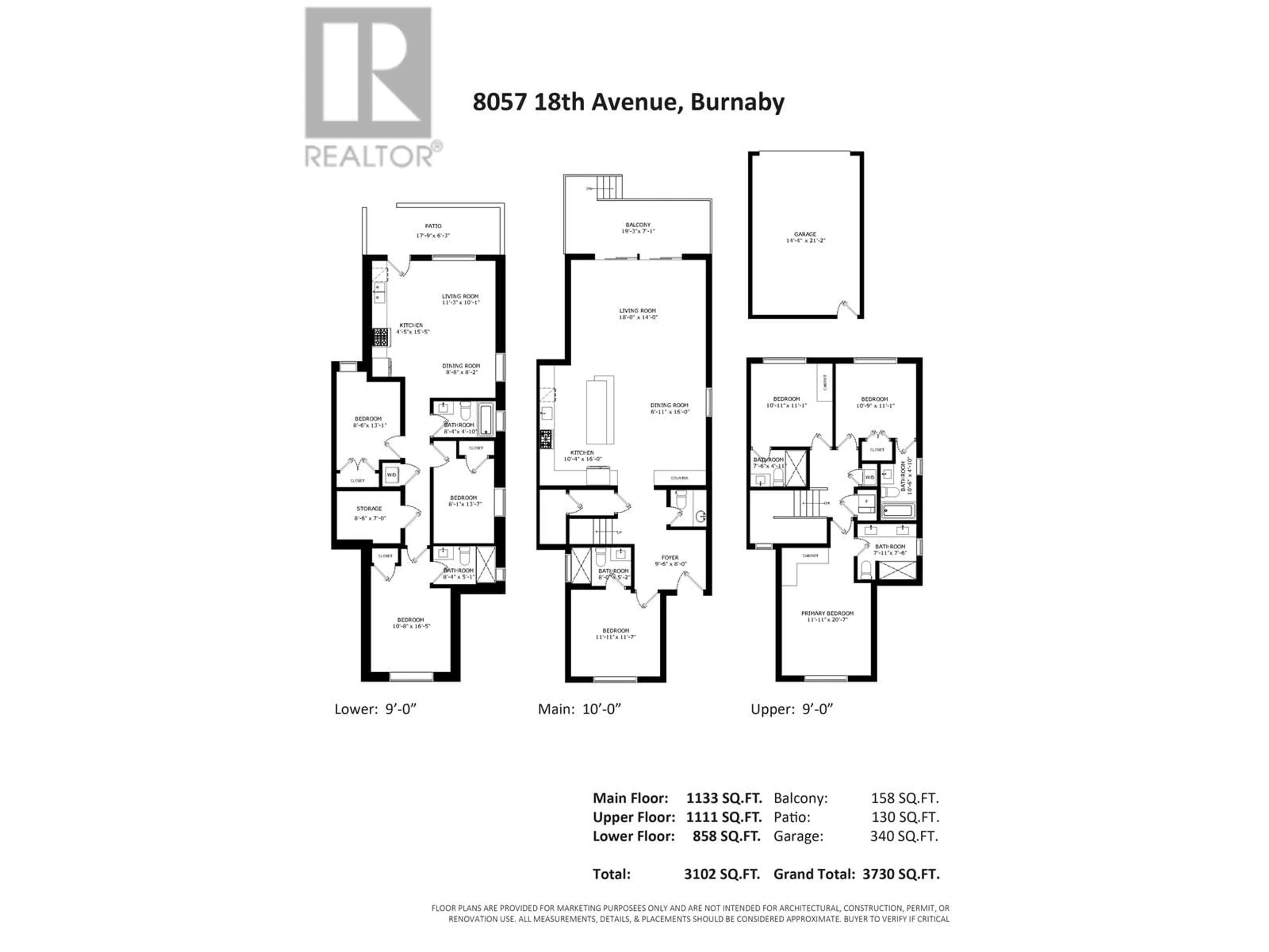 Floor plan for 8057 18TH AVENUE, Burnaby British Columbia V3N1J9