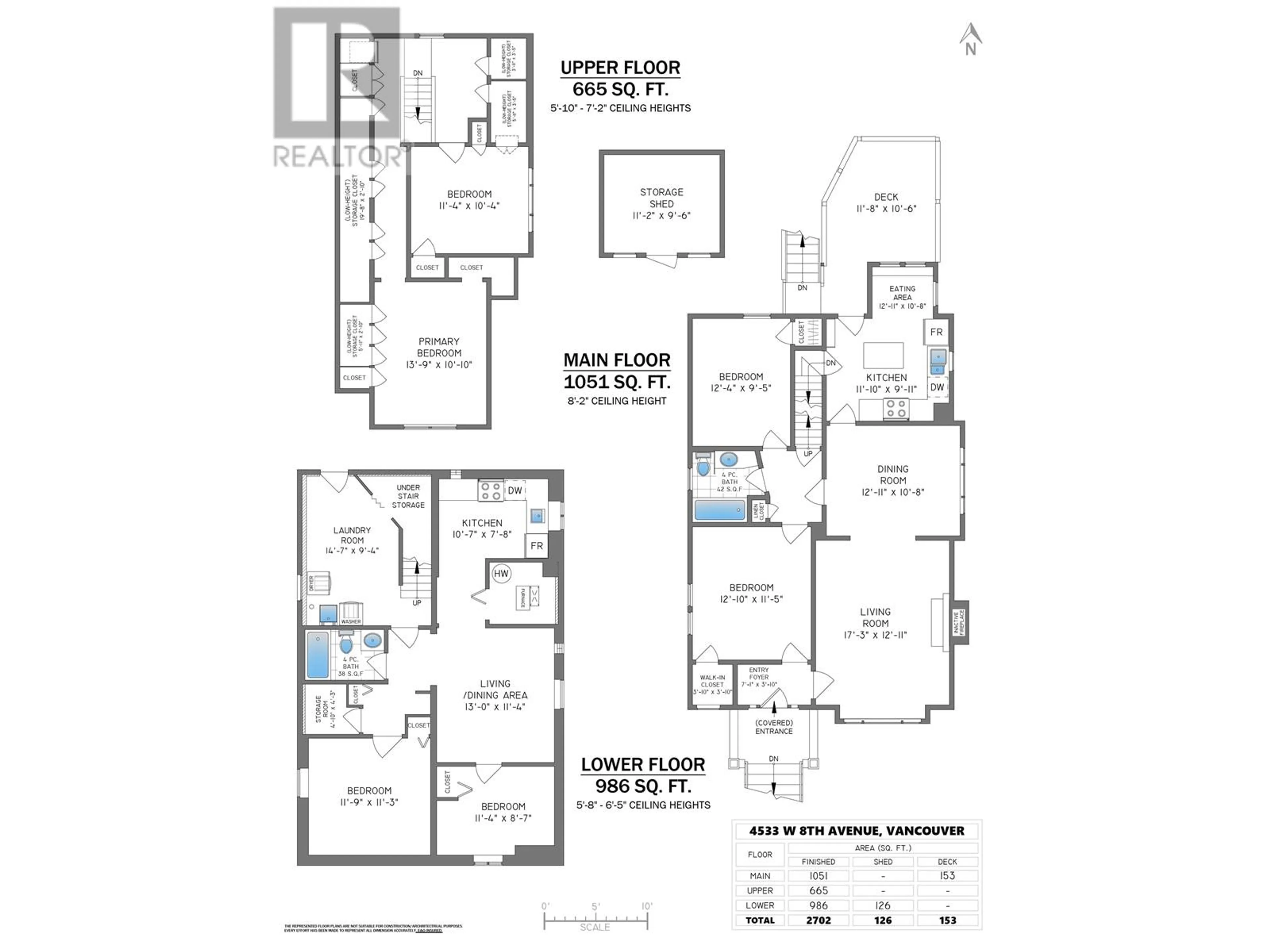 Floor plan for 4533 8TH AVENUE, Vancouver British Columbia V6R2A4