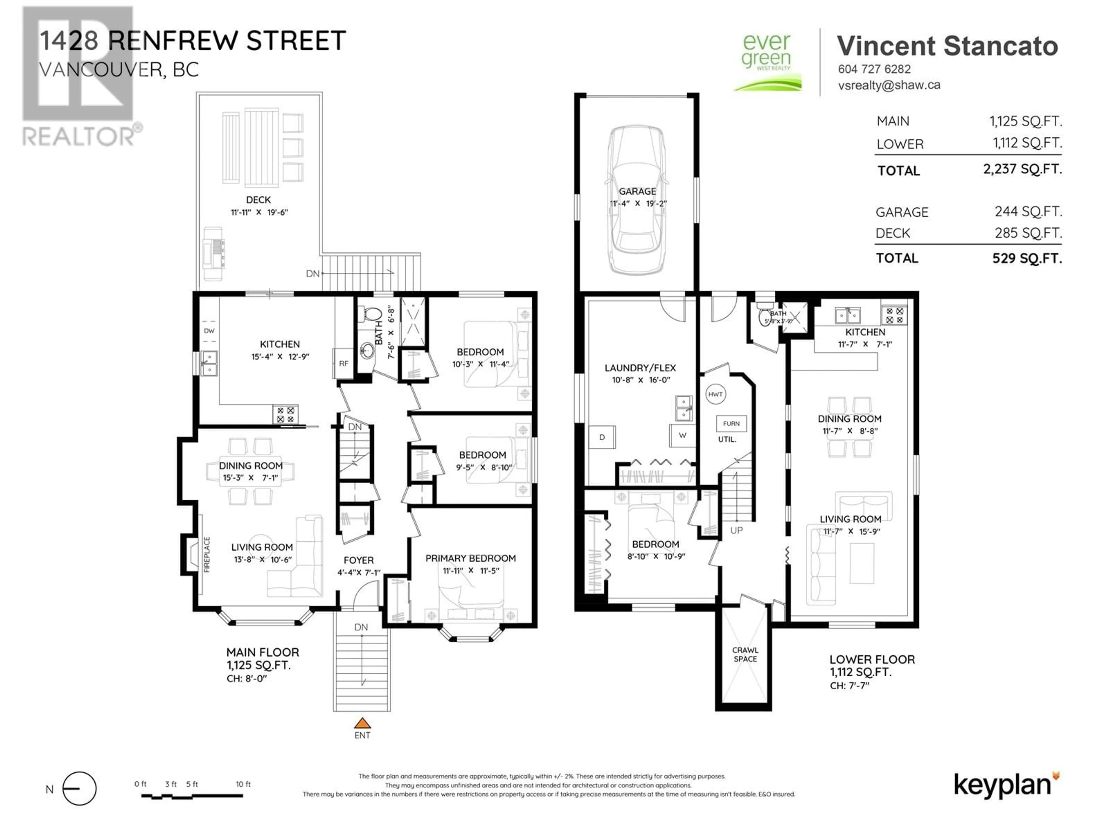 Floor plan for 1428 RENFREW STREET, Vancouver British Columbia V5K4C6