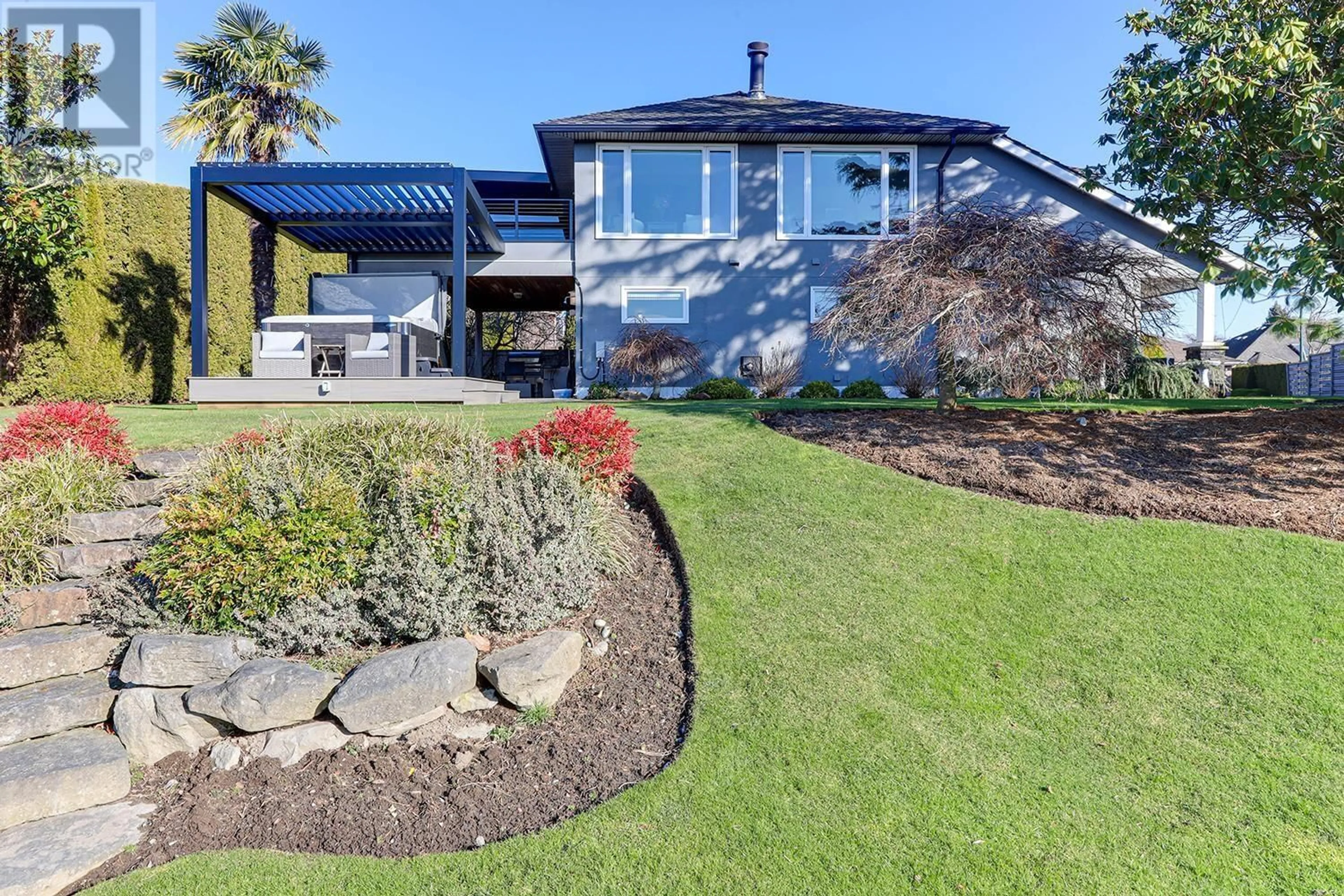 A pic from outside/outdoor area/front of a property/back of a property/a pic from drone, street for 525 SANDBAR PLACE, Delta British Columbia V4L2L2