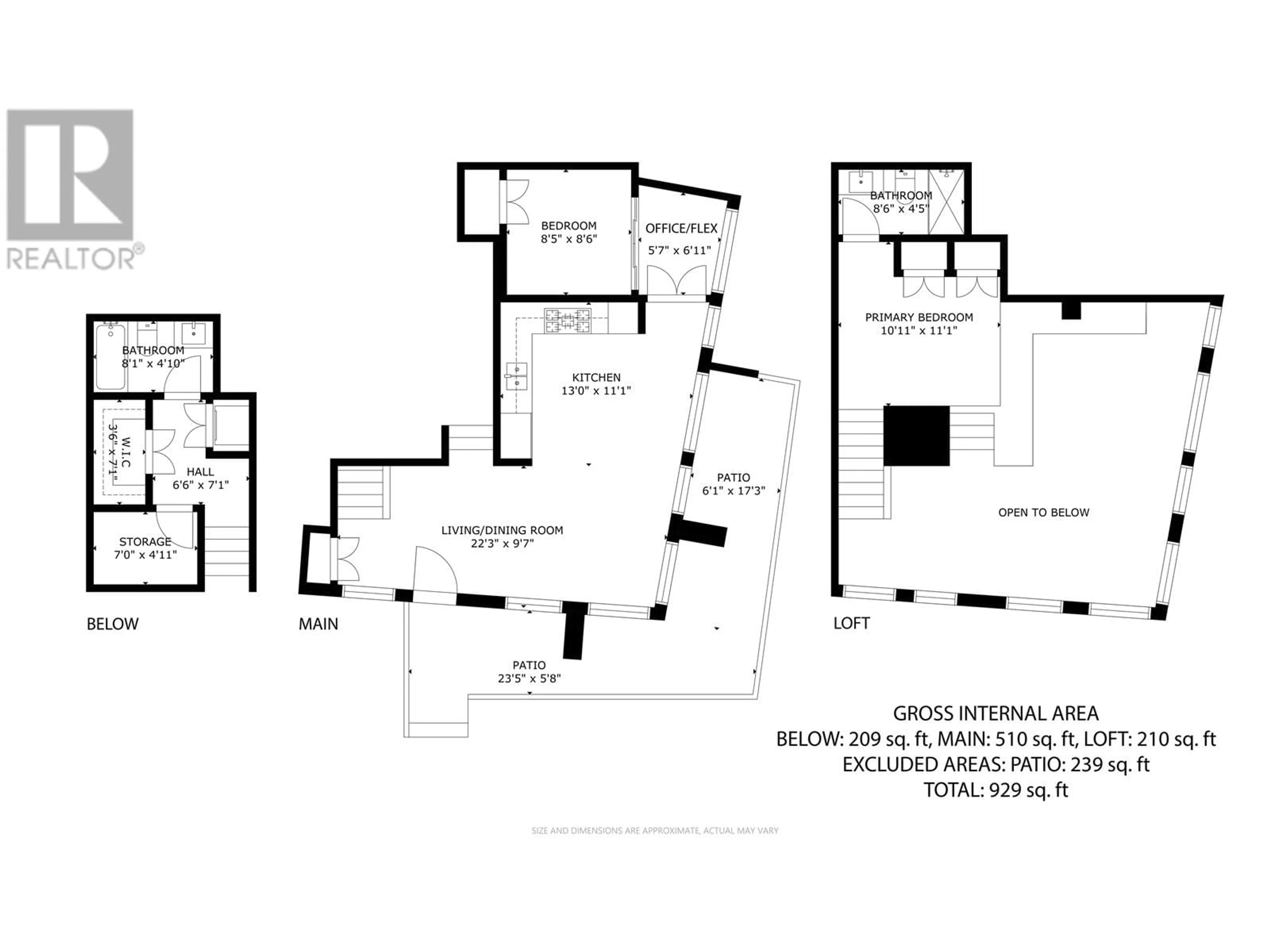 Floor plan for 298 W 1ST AVENUE, Vancouver British Columbia V6C3L2