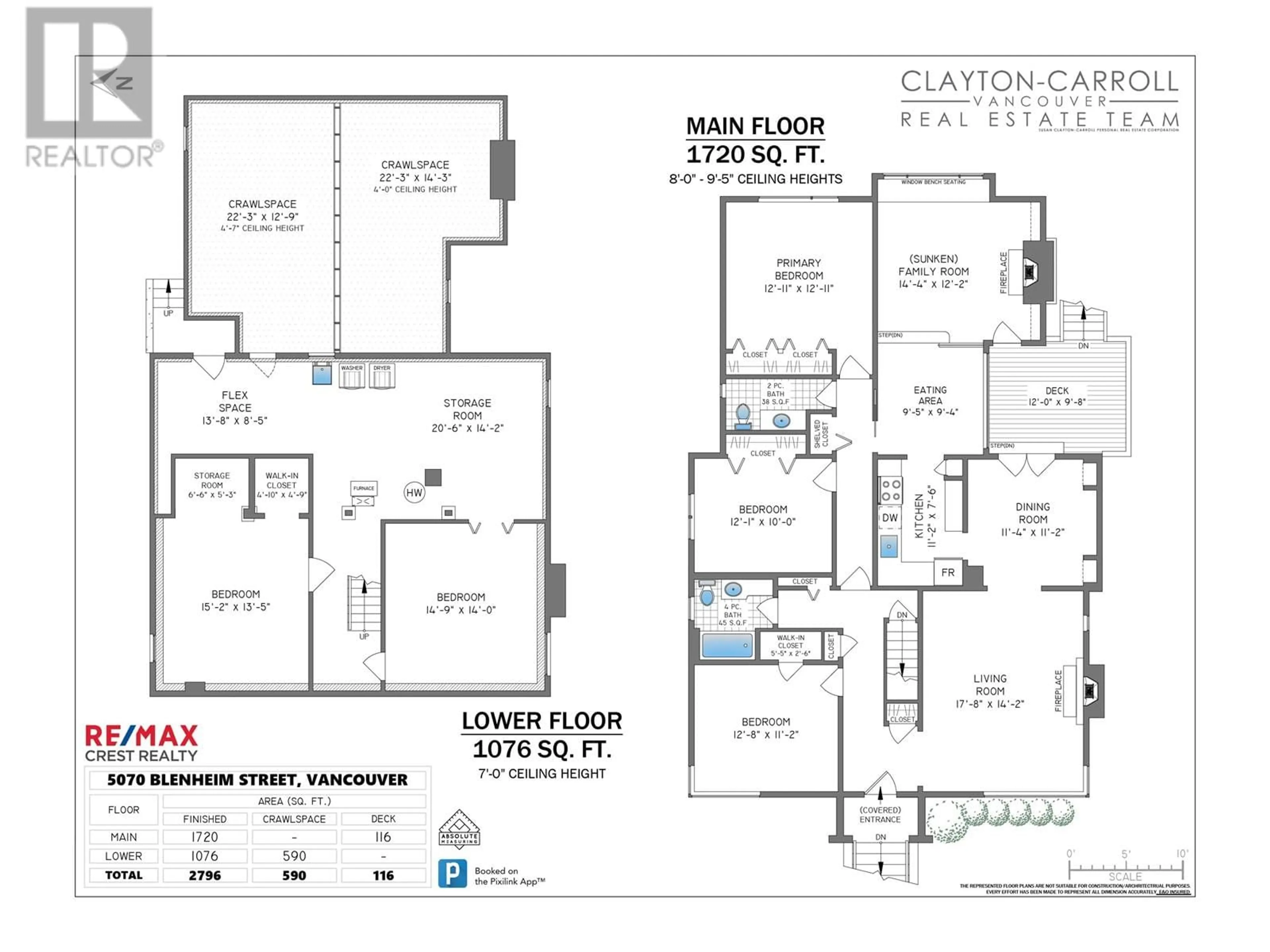 Floor plan for 5070 BLENHEIM STREET, Vancouver British Columbia V6N1N5