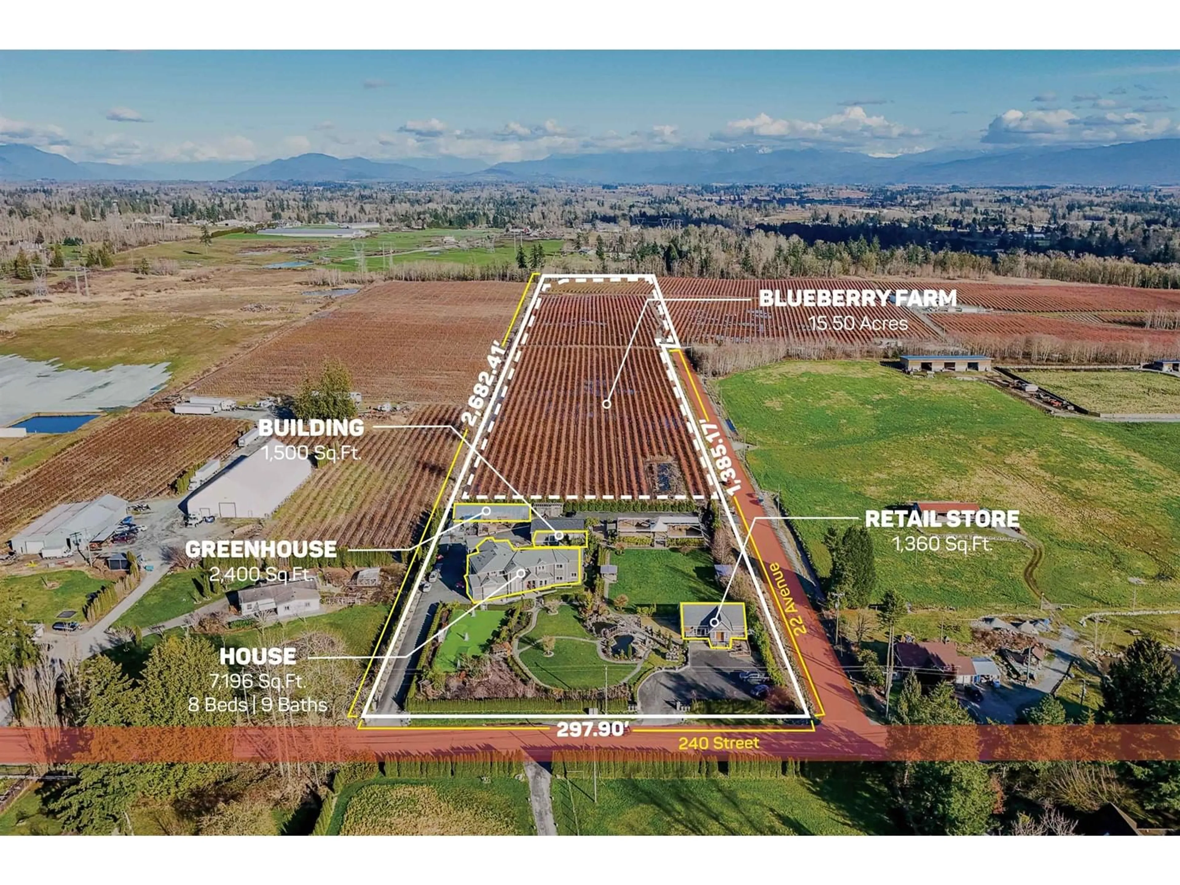 A pic from outside/outdoor area/front of a property/back of a property/a pic from drone, mountain view for 2218 240, Langley British Columbia V2Z3A4