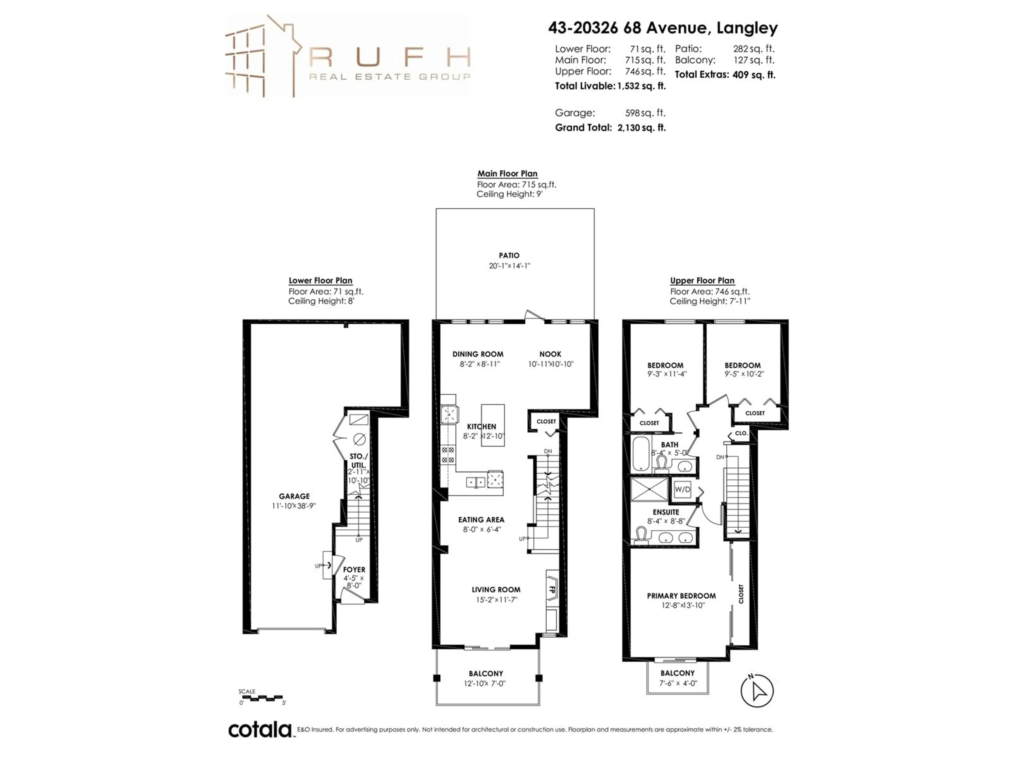 Floor plan for 43 20326 68 AVENUE, Langley British Columbia V2Y0E3