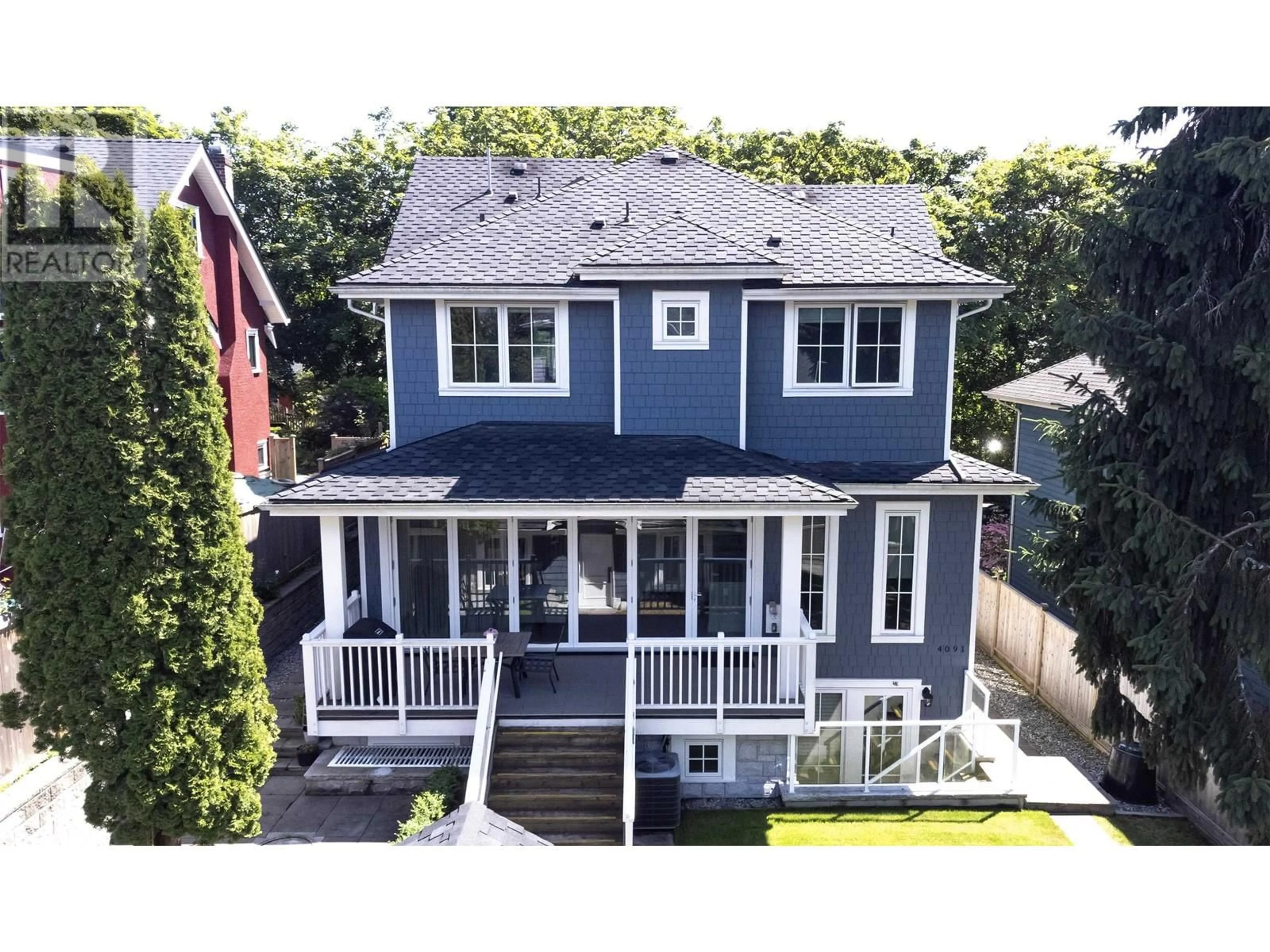 A pic from outside/outdoor area/front of a property/back of a property/a pic from drone, street for 4089 W 19TH AVENUE, Vancouver British Columbia V6S1E2