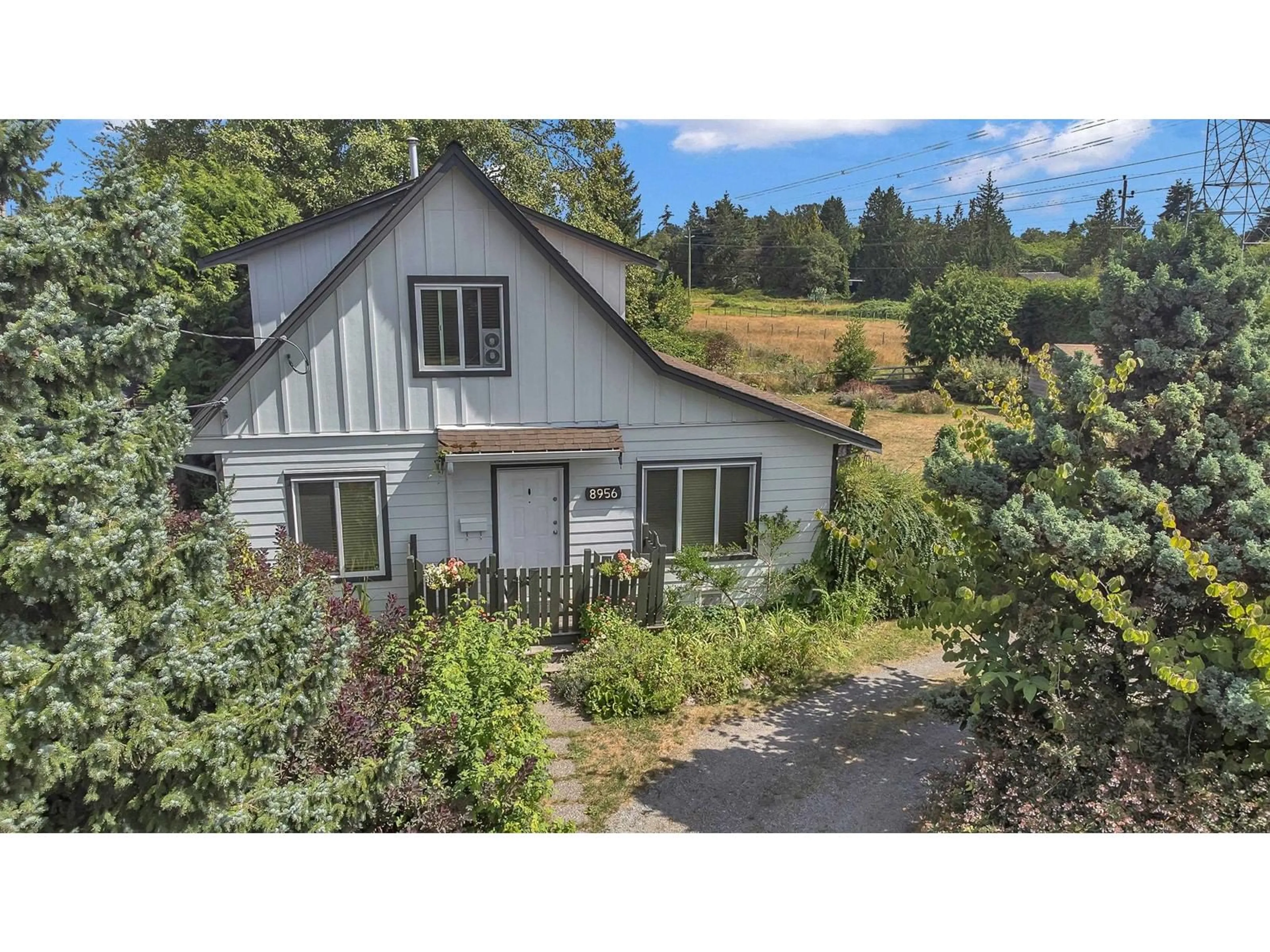 A pic from outside/outdoor area/front of a property/back of a property/a pic from drone, mountain view for 8956 128ST, Surrey British Columbia V3V5M7