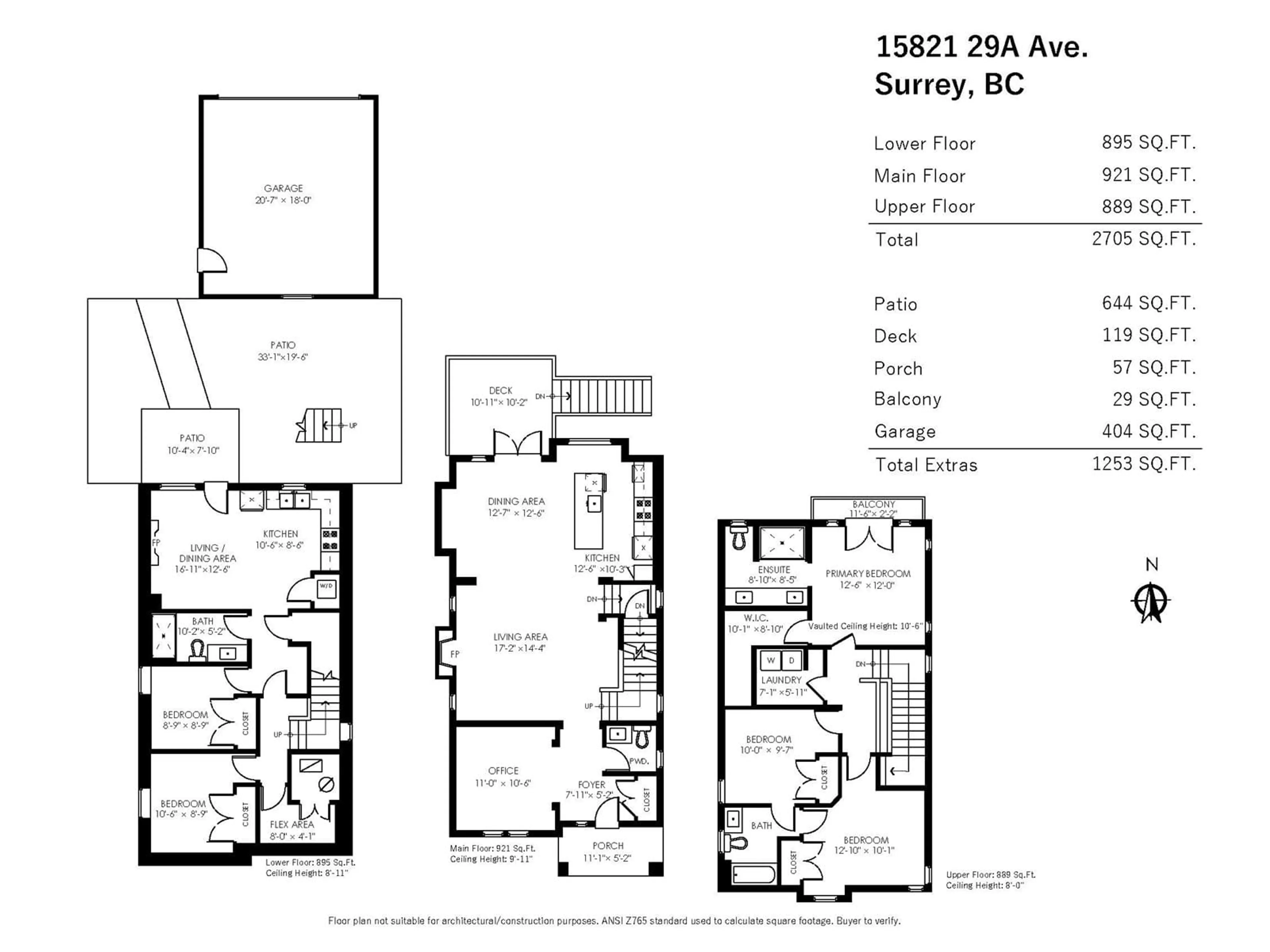 Floor plan for 15821 29A AVENUE, Surrey British Columbia V3Z0N4