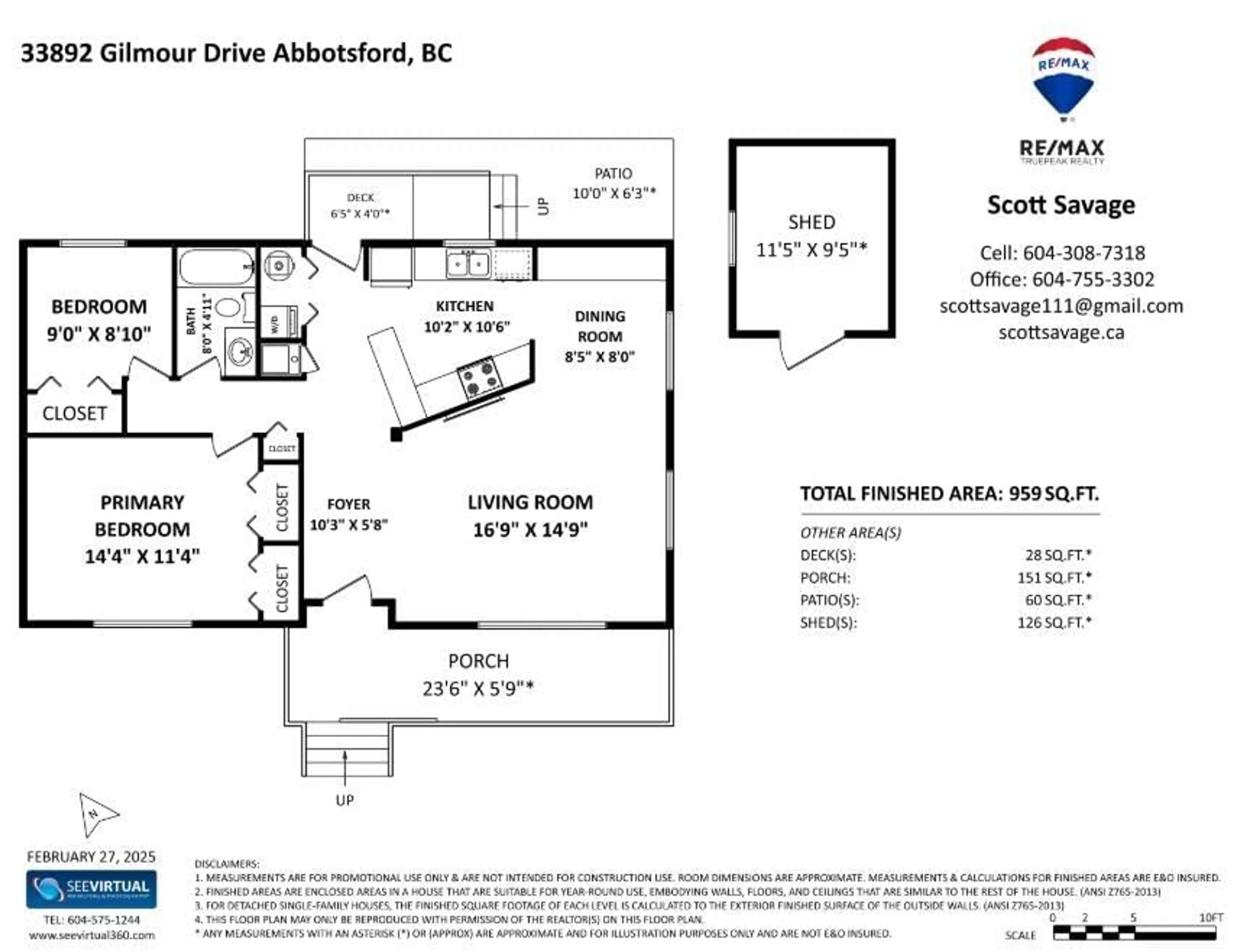 Floor plan for 33892 GILMOUR DRIVE, Abbotsford British Columbia V2S5H4