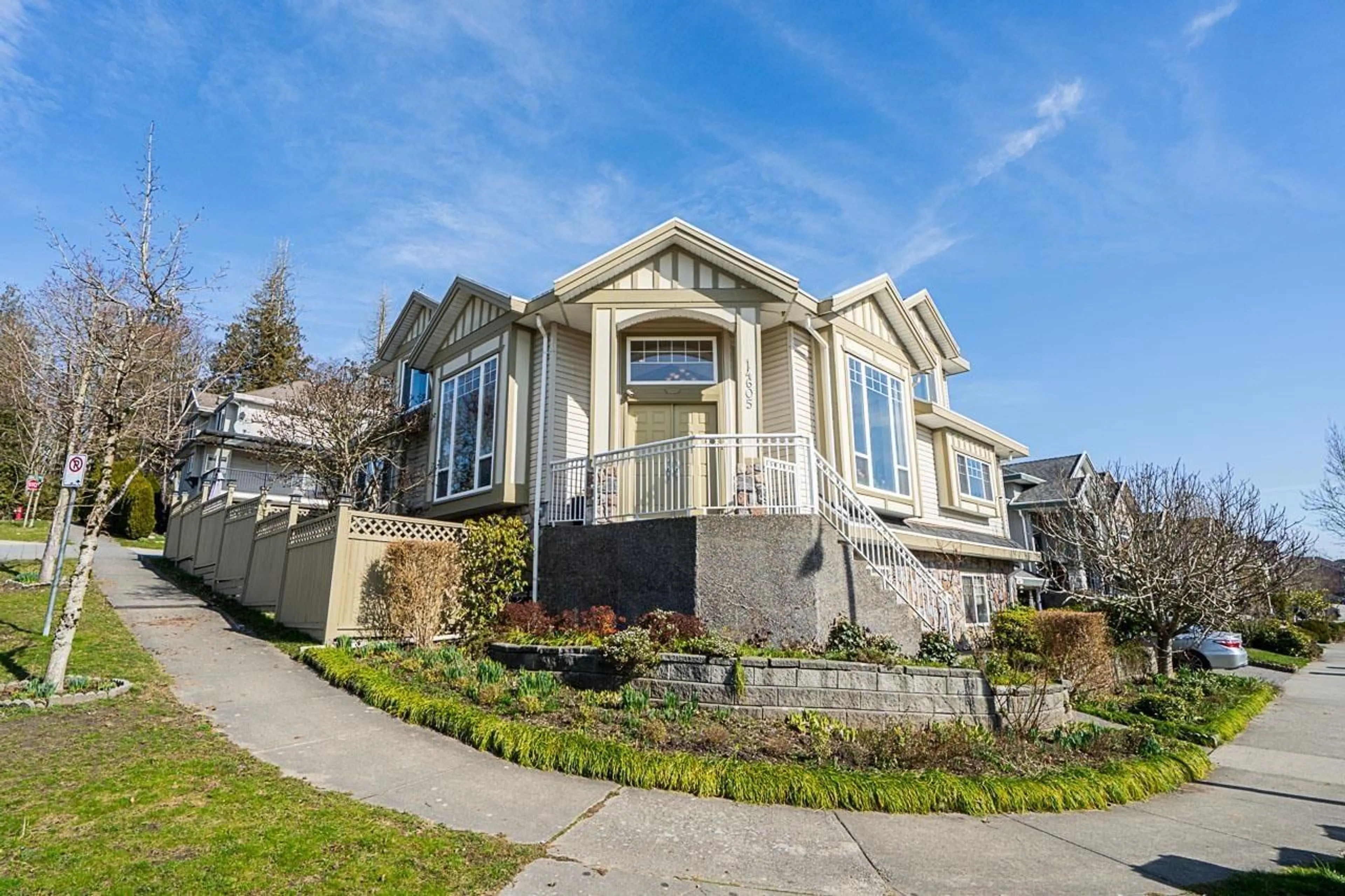 Home with vinyl exterior material, street for 14605 67B AVENUE, Surrey British Columbia V3S0Z4