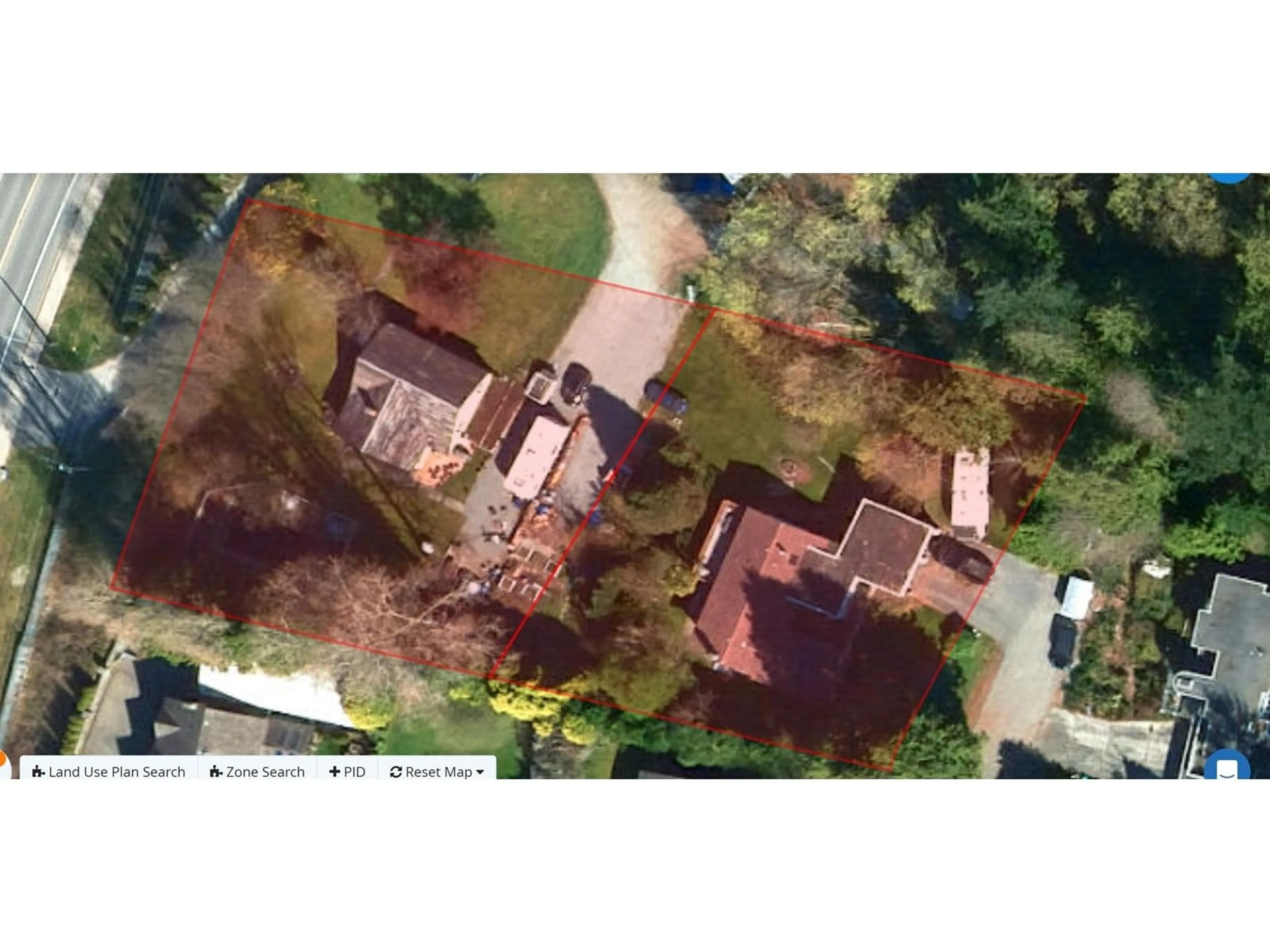 A pic from outside/outdoor area/front of a property/back of a property/a pic from drone, street for 9401 EBOR ROAD, Delta British Columbia V4C4R4