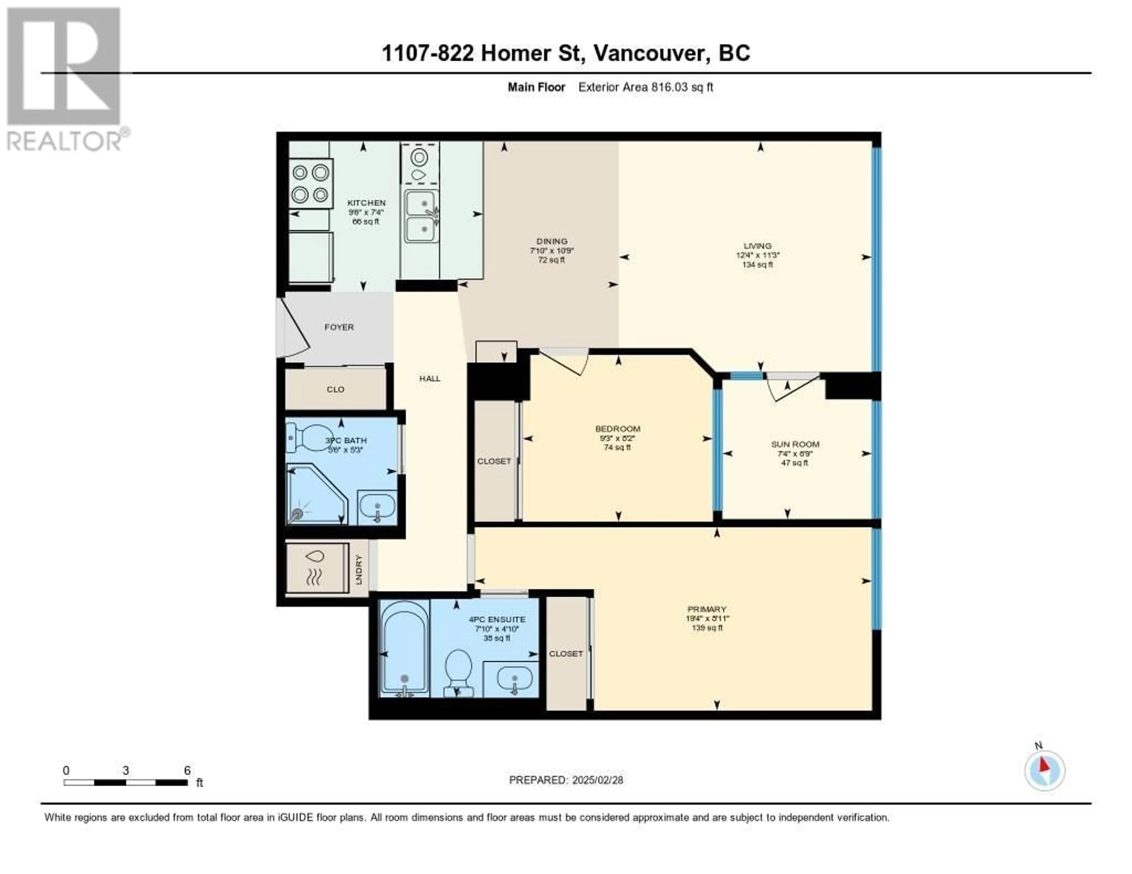 Floor plan for 1107 822 HOMER STREET, Vancouver British Columbia V6B6M3