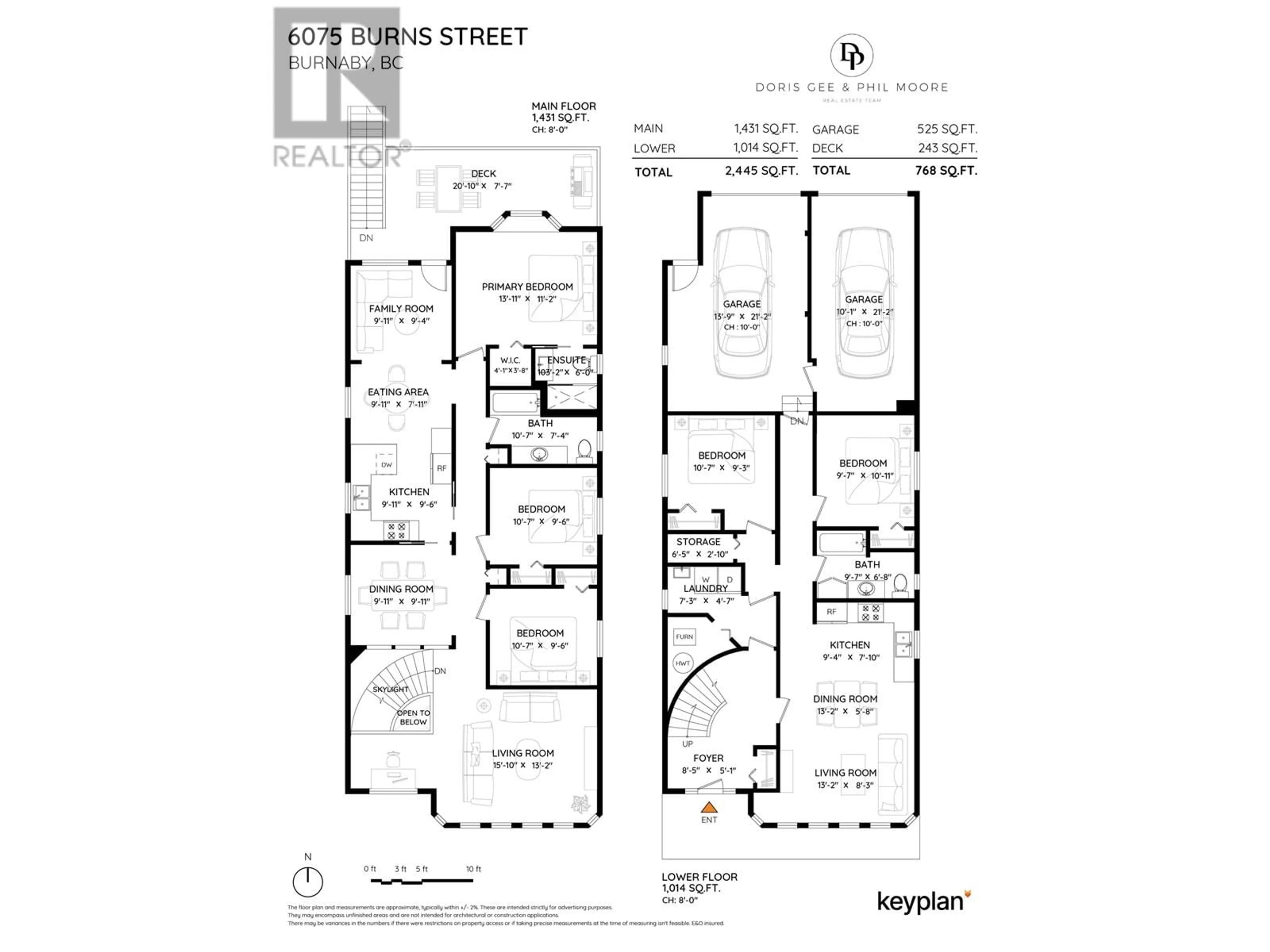 Floor plan for 6075 BURNS STREET, Burnaby British Columbia V5H1X3