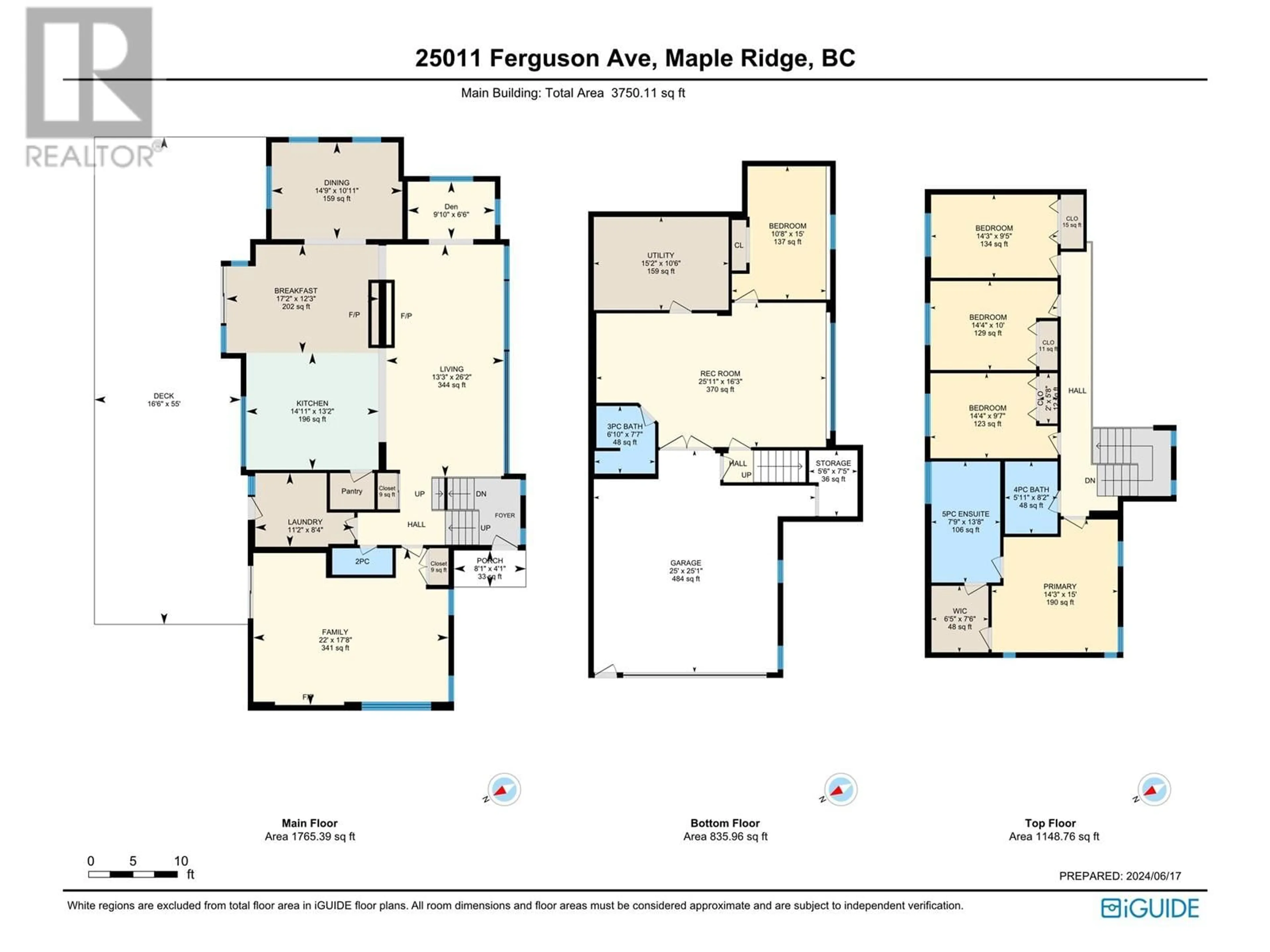 Floor plan for 25011 FERGUSON AVENUE, Maple Ridge British Columbia V2W1H4