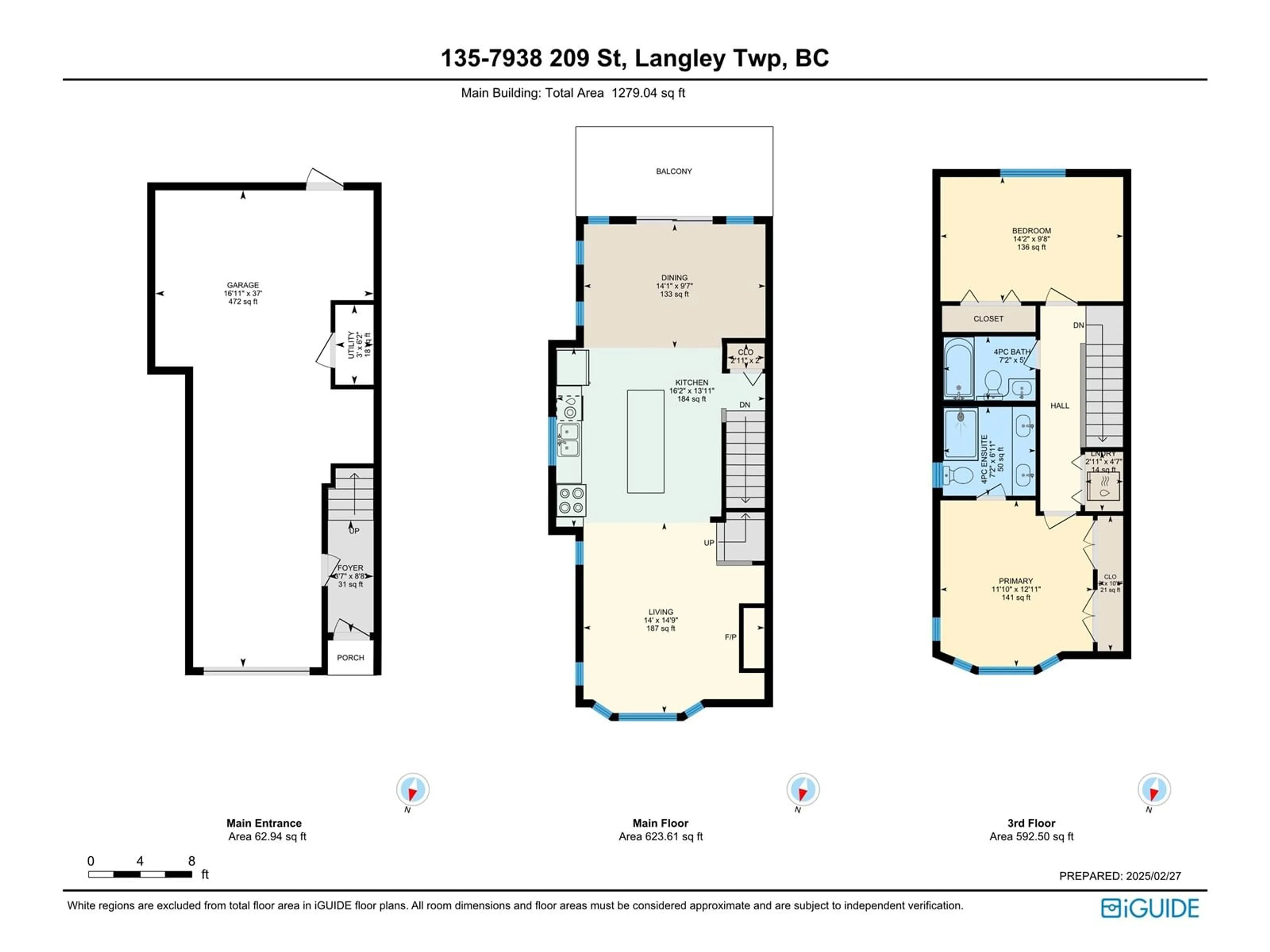 Floor plan for 135 7938 209 STREET, Langley British Columbia V2Y0K1