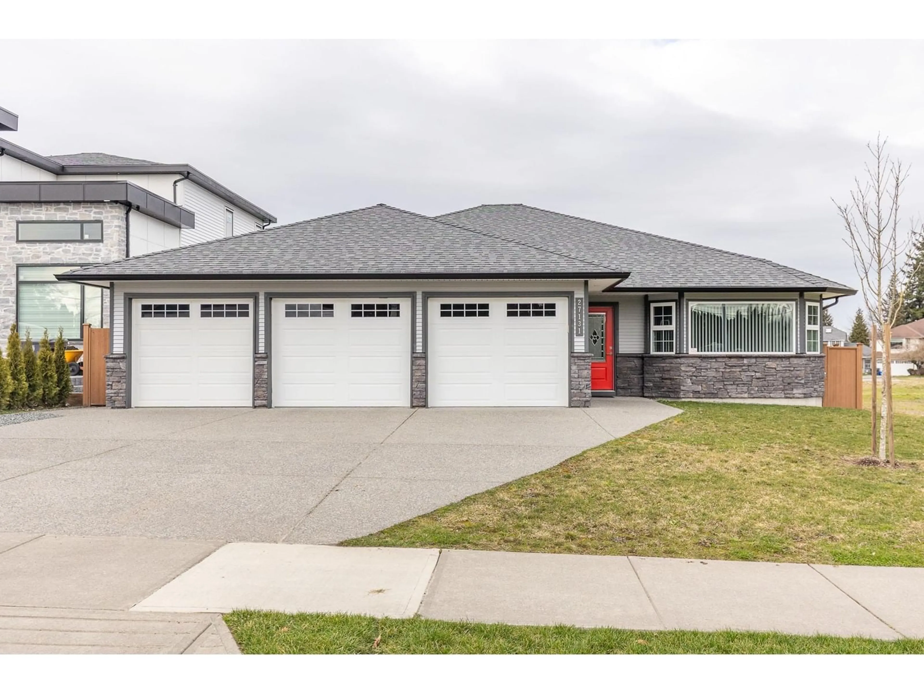 Home with vinyl exterior material, street for 27131 24, Langley British Columbia V4W3N3