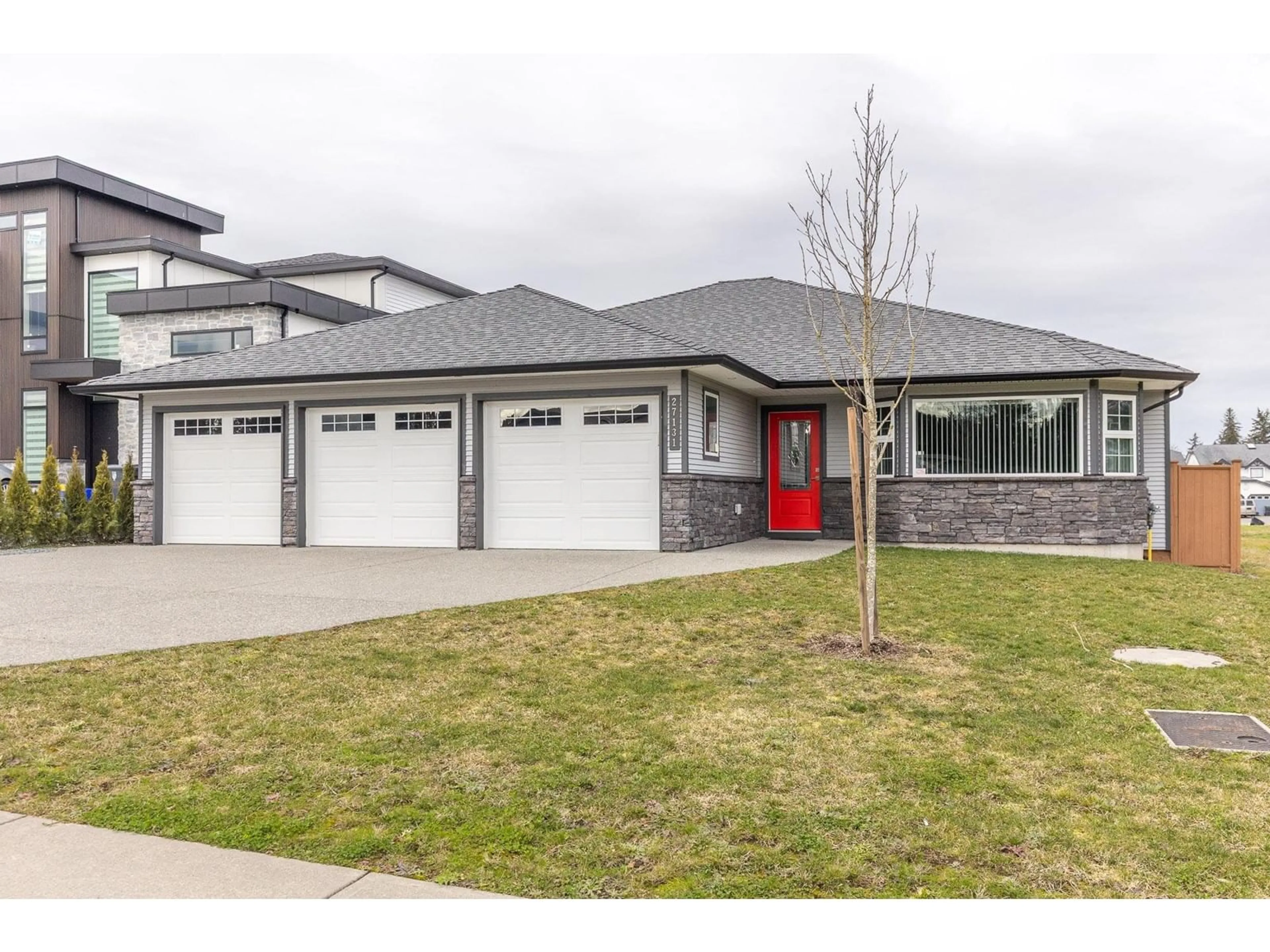 Home with vinyl exterior material, street for 27131 24, Langley British Columbia V4W3N3
