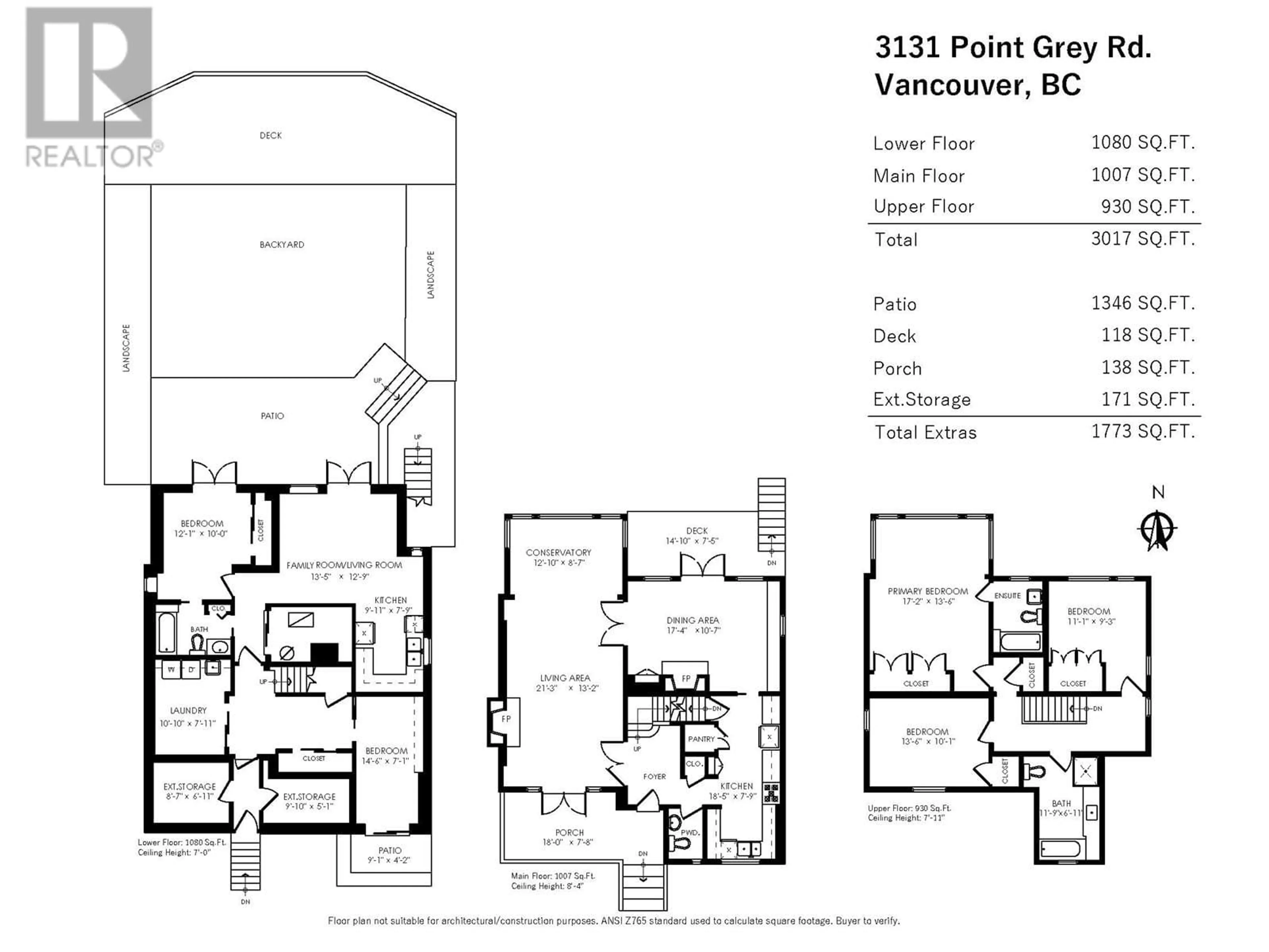 Floor plan for 3131 POINT GREY ROAD, Vancouver British Columbia V6K1B3