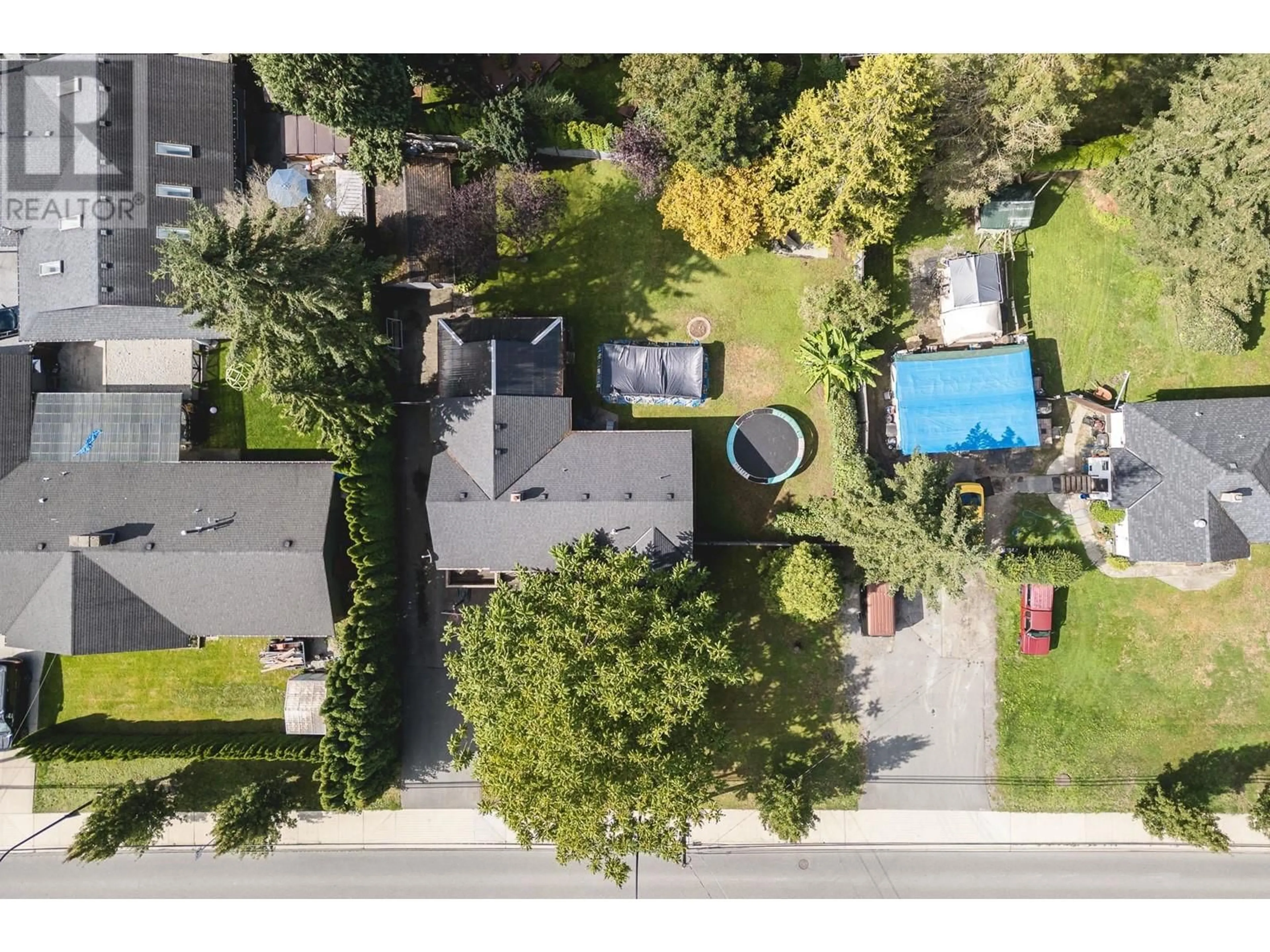 A pic from outside/outdoor area/front of a property/back of a property/a pic from drone, street for 12451 203 STREET, Maple Ridge British Columbia V2X4W3