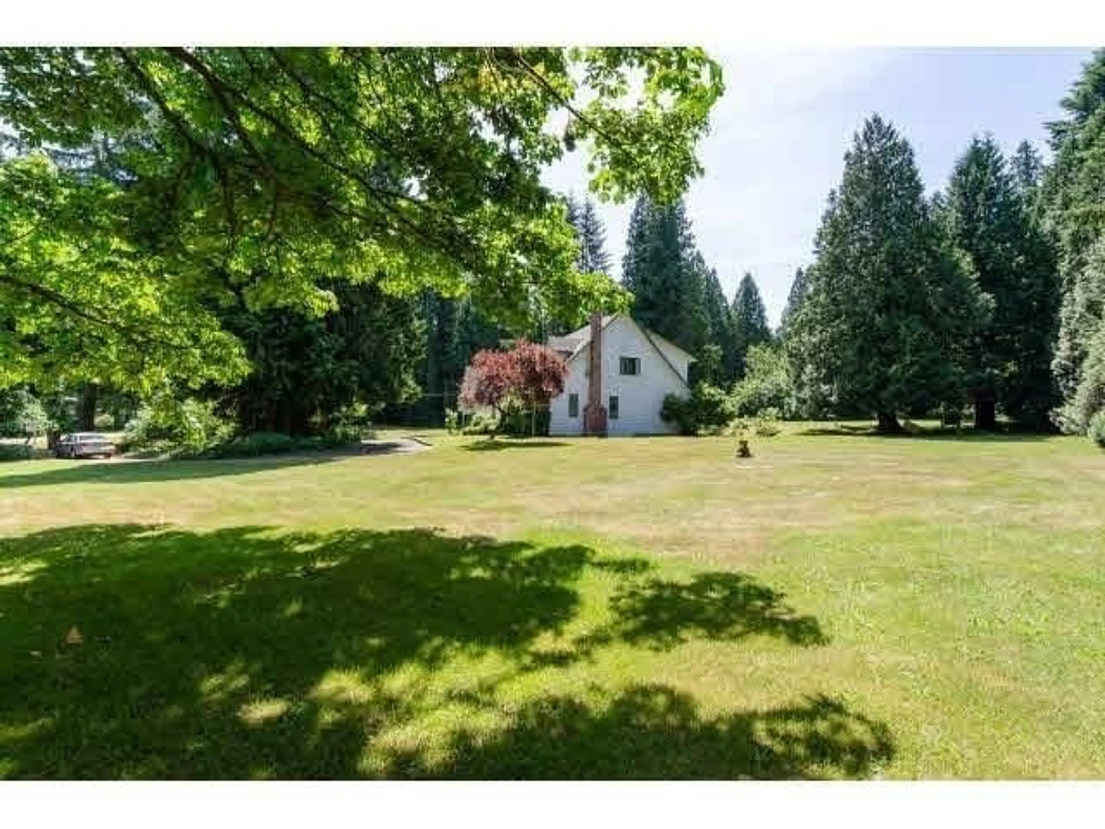 A pic from outside/outdoor area/front of a property/back of a property/a pic from drone, forest/trees view for 3035 BALSAM, Surrey British Columbia V4P1V9