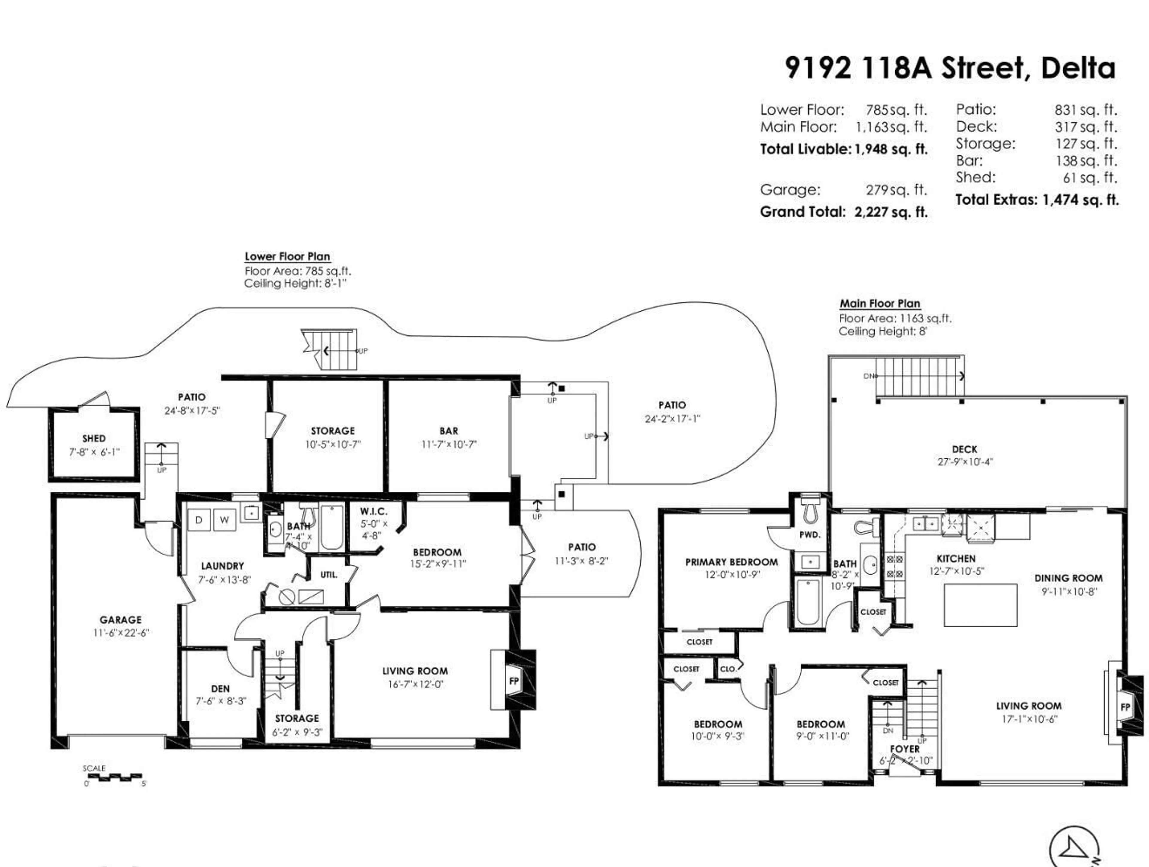 Floor plan for 9192 118A, Delta British Columbia V4C7L9