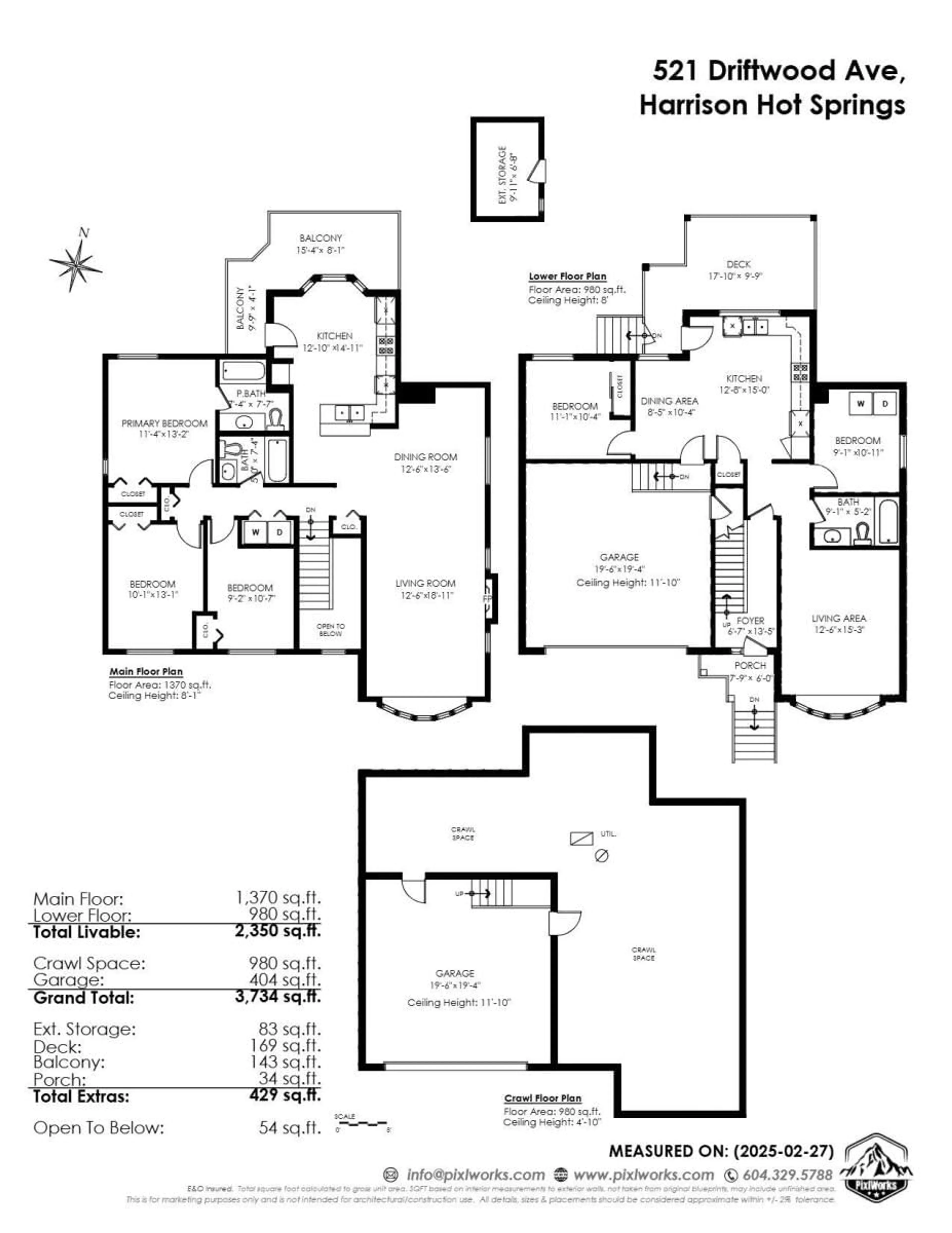 Floor plan for 521 DRIFTWOOD AVENUE|Harrison Hot Spring, Harrison Hot Springs British Columbia V0M1K0