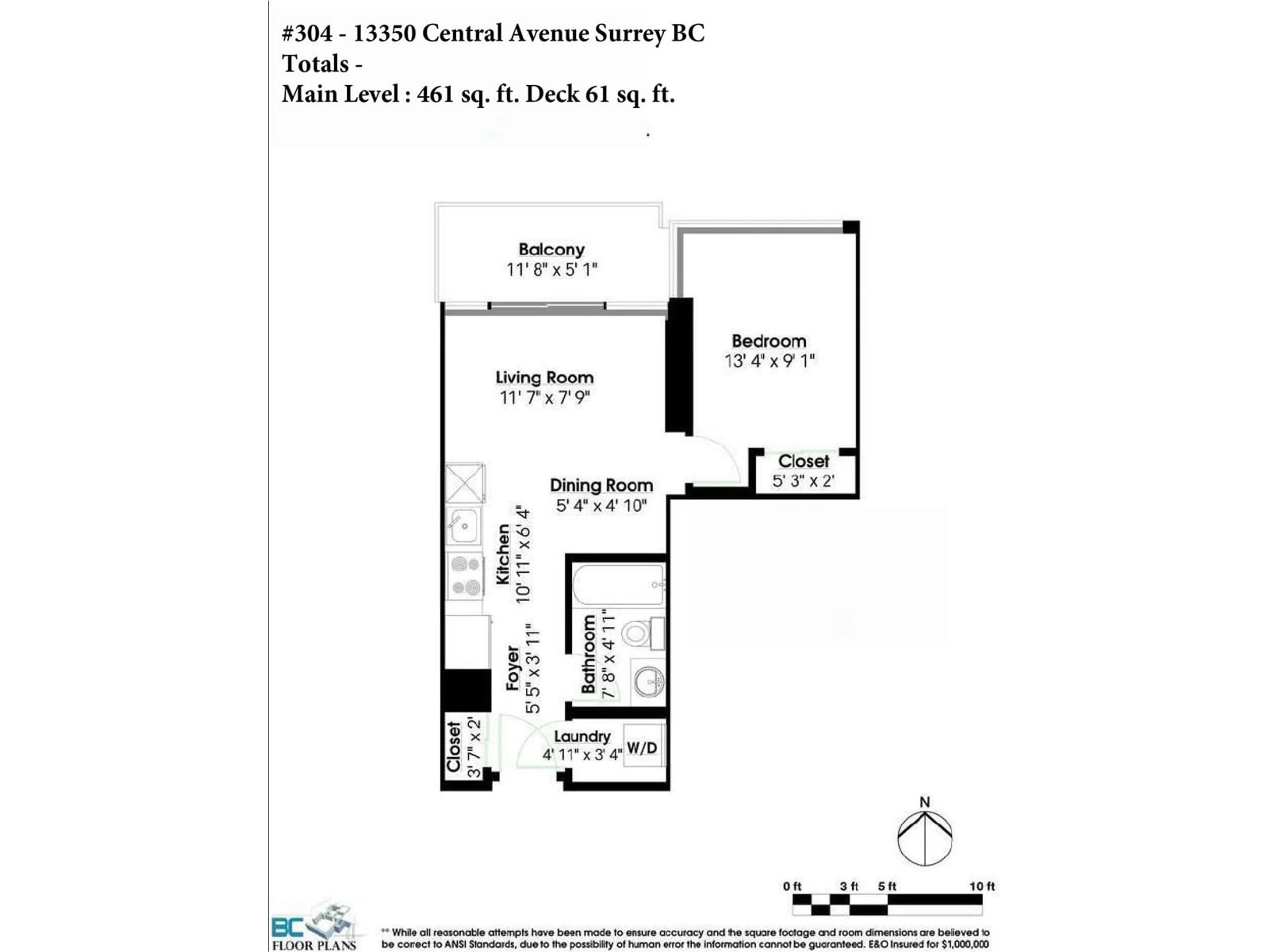 Floor plan for 304 13350 CENTRAL AVENUE, Surrey British Columbia V3T0S1