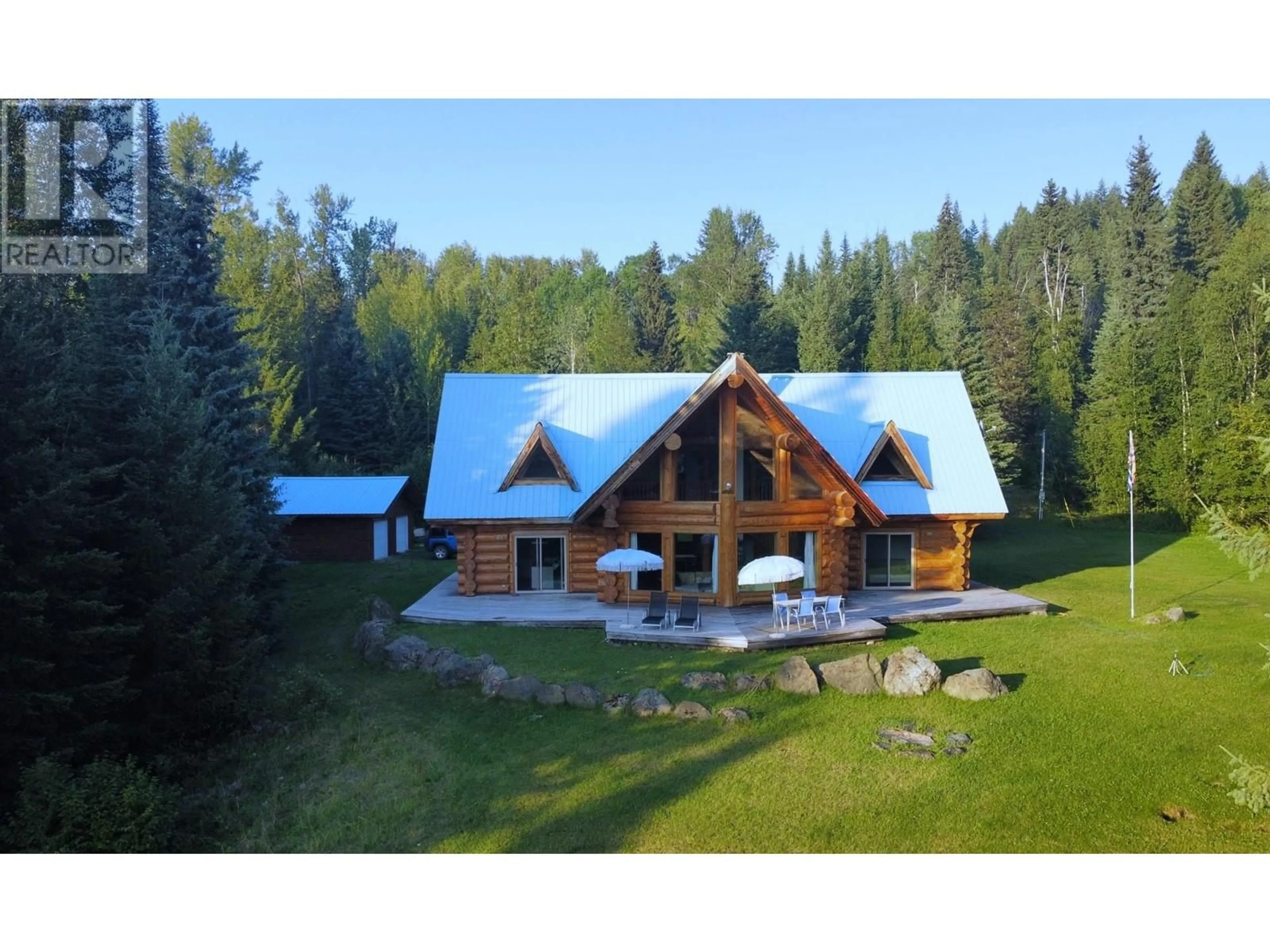 A pic from outside/outdoor area/front of a property/back of a property/a pic from drone, mountain view for 6326 LEAMONT PLACE, Horsefly British Columbia V0L1L0