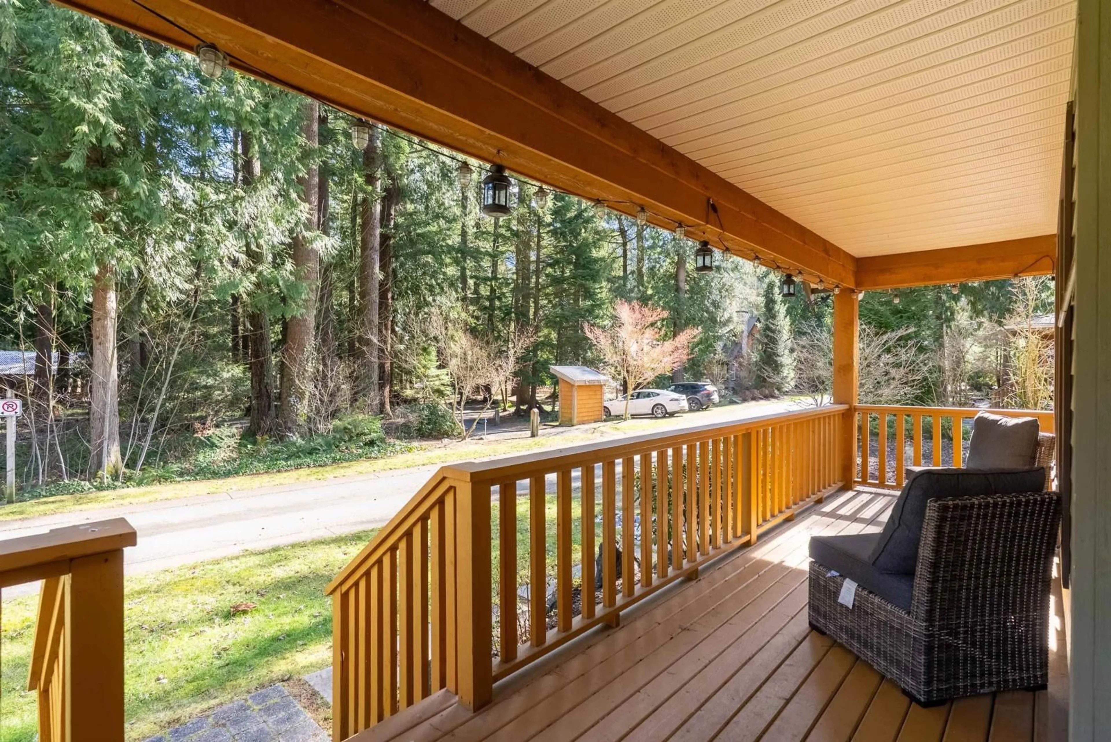 Patio, forest/trees view for 1821 MOSSY GREEN WAY, Lindell Beach British Columbia V2R0E1
