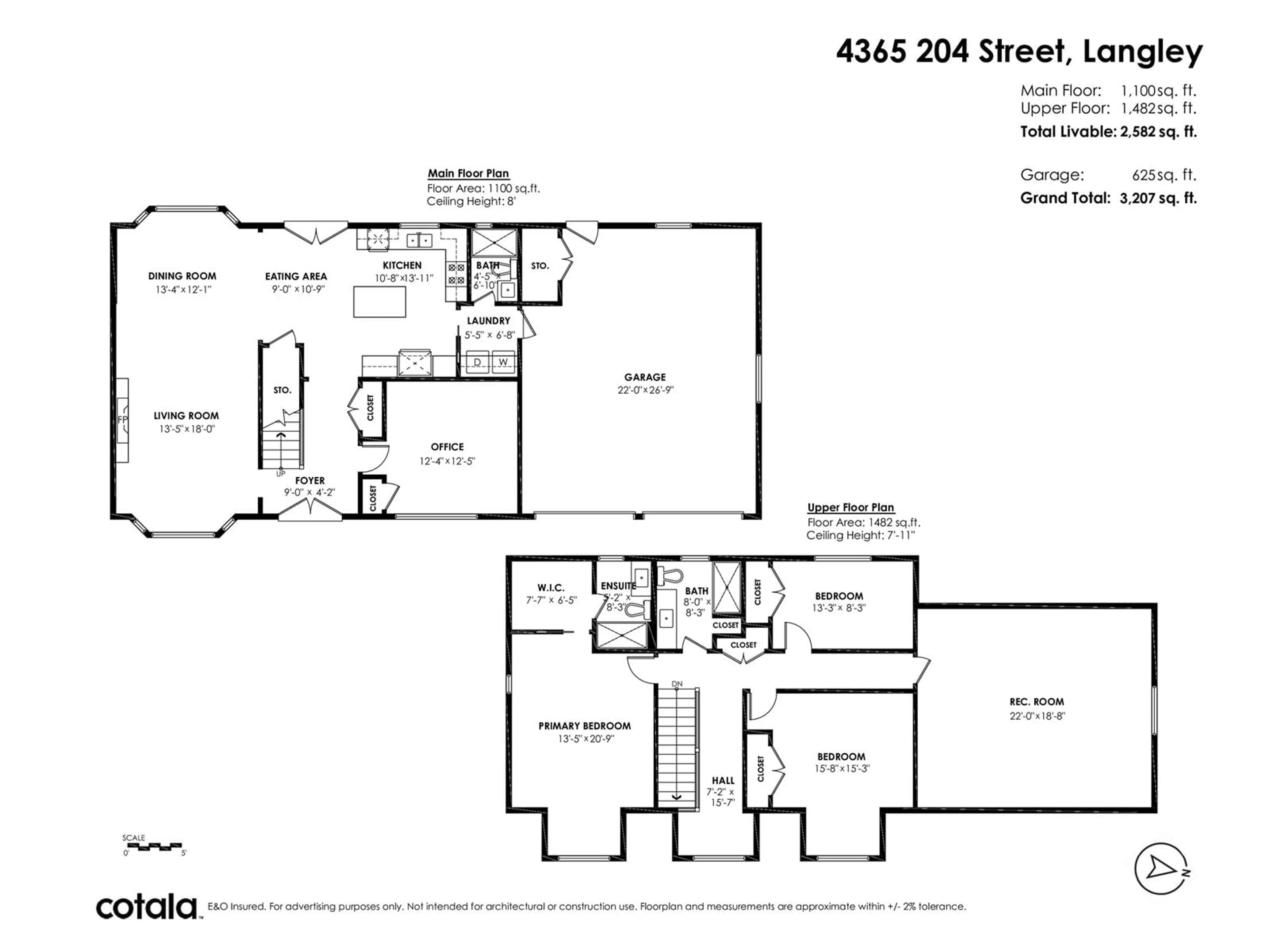 Floor plan for 4365 204 STREET, Langley British Columbia V3A1Y9