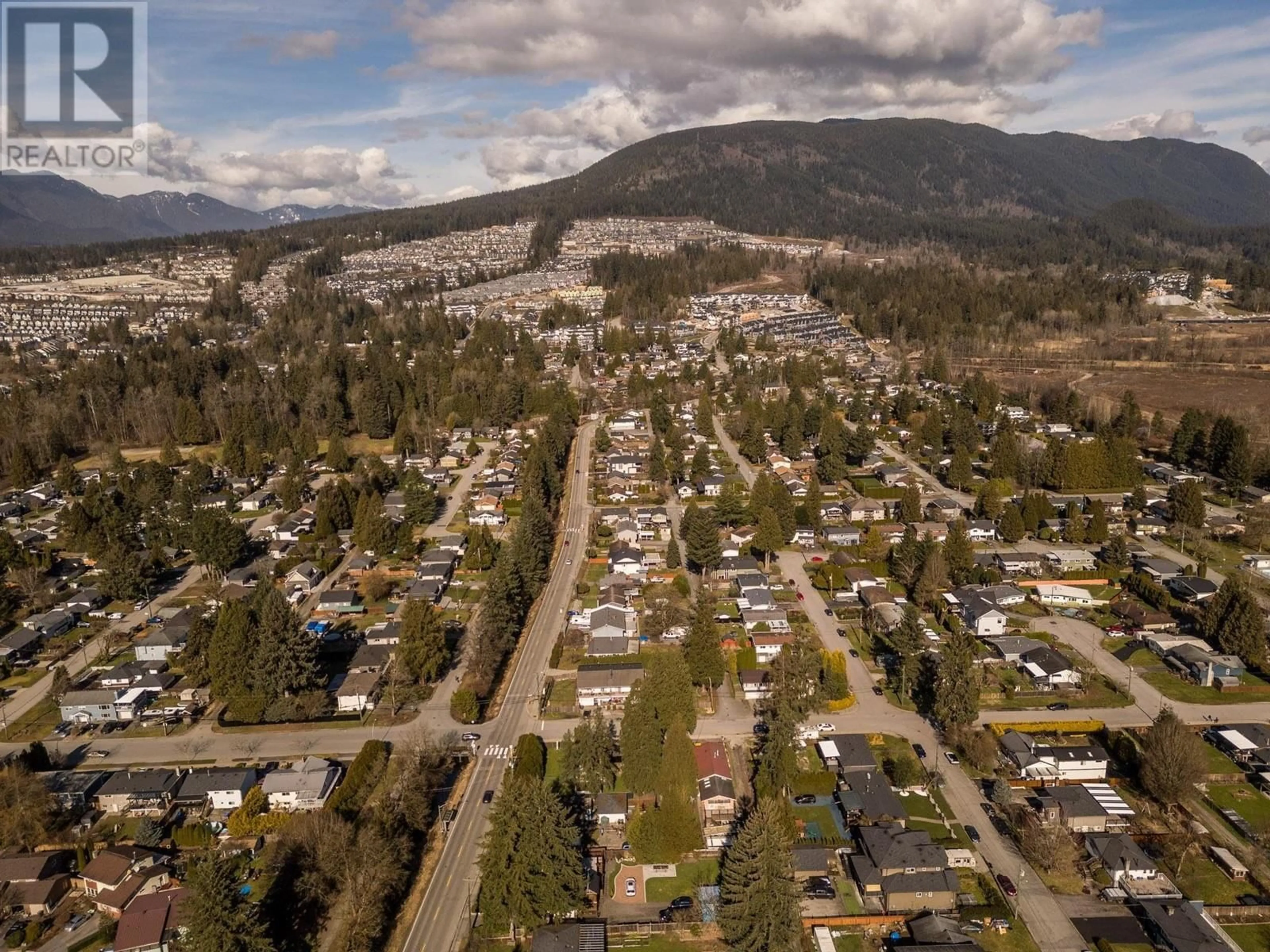 A pic from outside/outdoor area/front of a property/back of a property/a pic from drone, mountain view for 3641 INVERNESS STREET, Port Coquitlam British Columbia V3B3B5