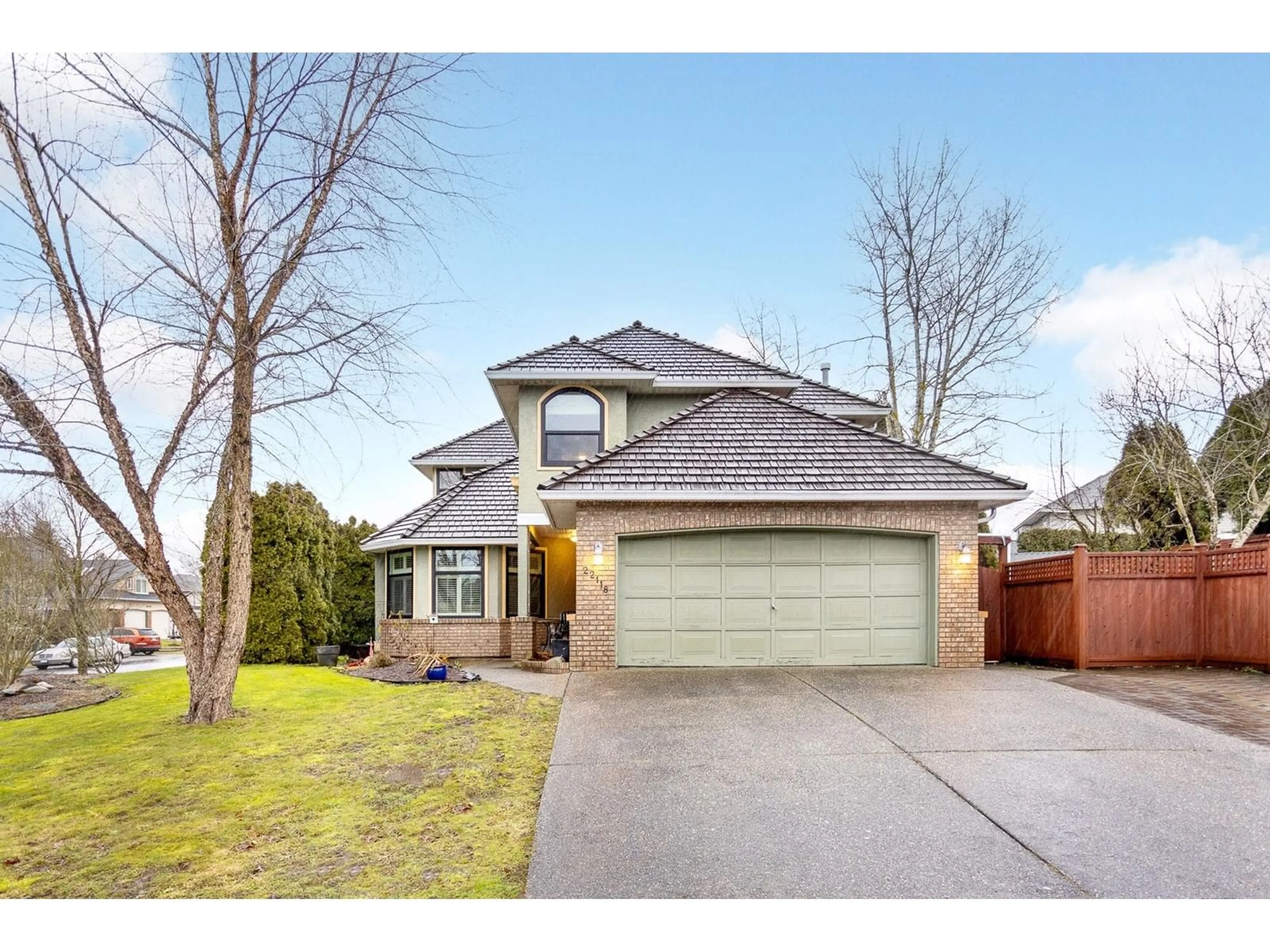 Home with brick exterior material, street for 22118 46B AVENUE, Langley British Columbia V2Z1A9