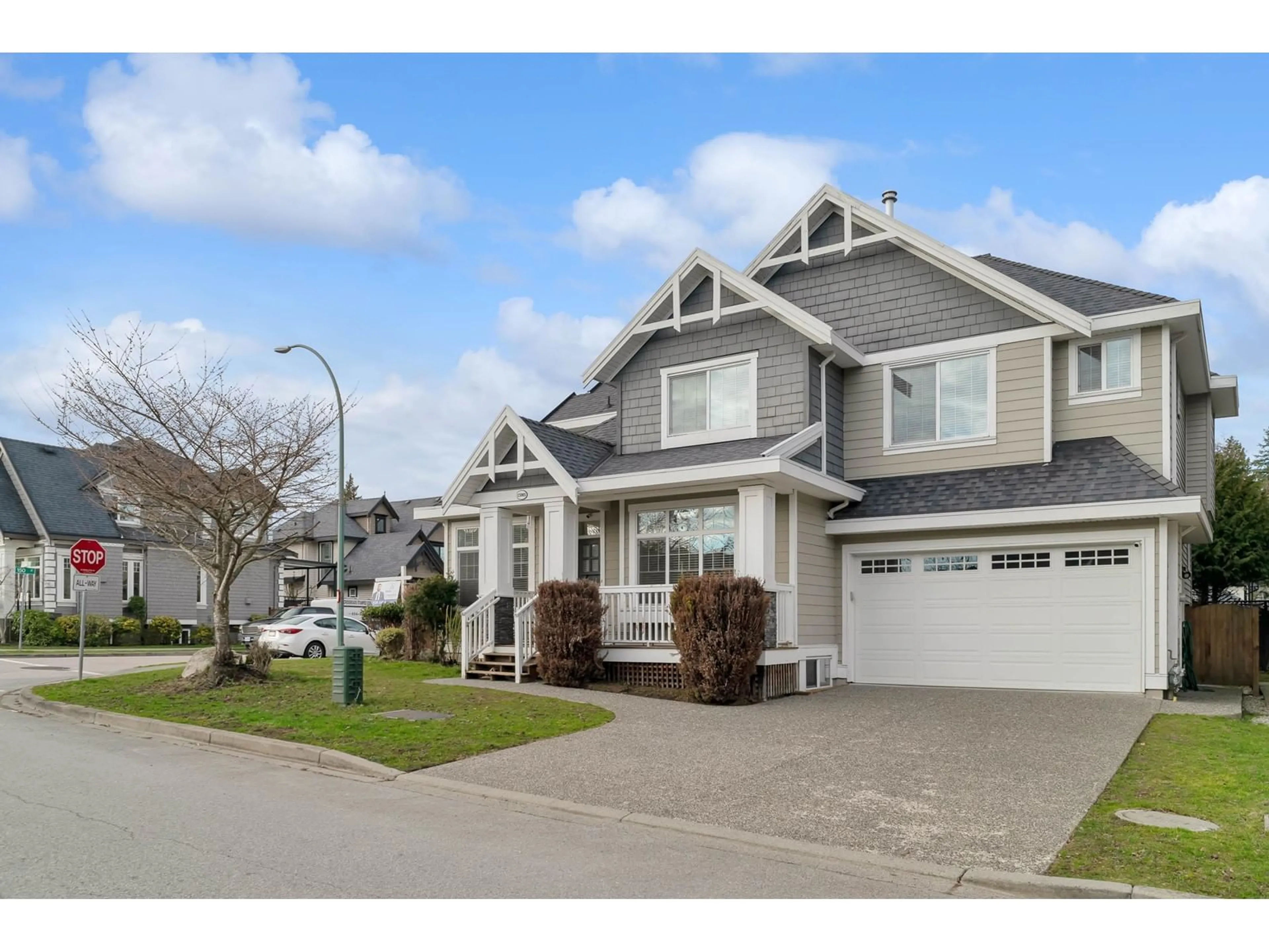 Home with vinyl exterior material, street for 15005 59A AVENUE, Surrey British Columbia V3S3T3