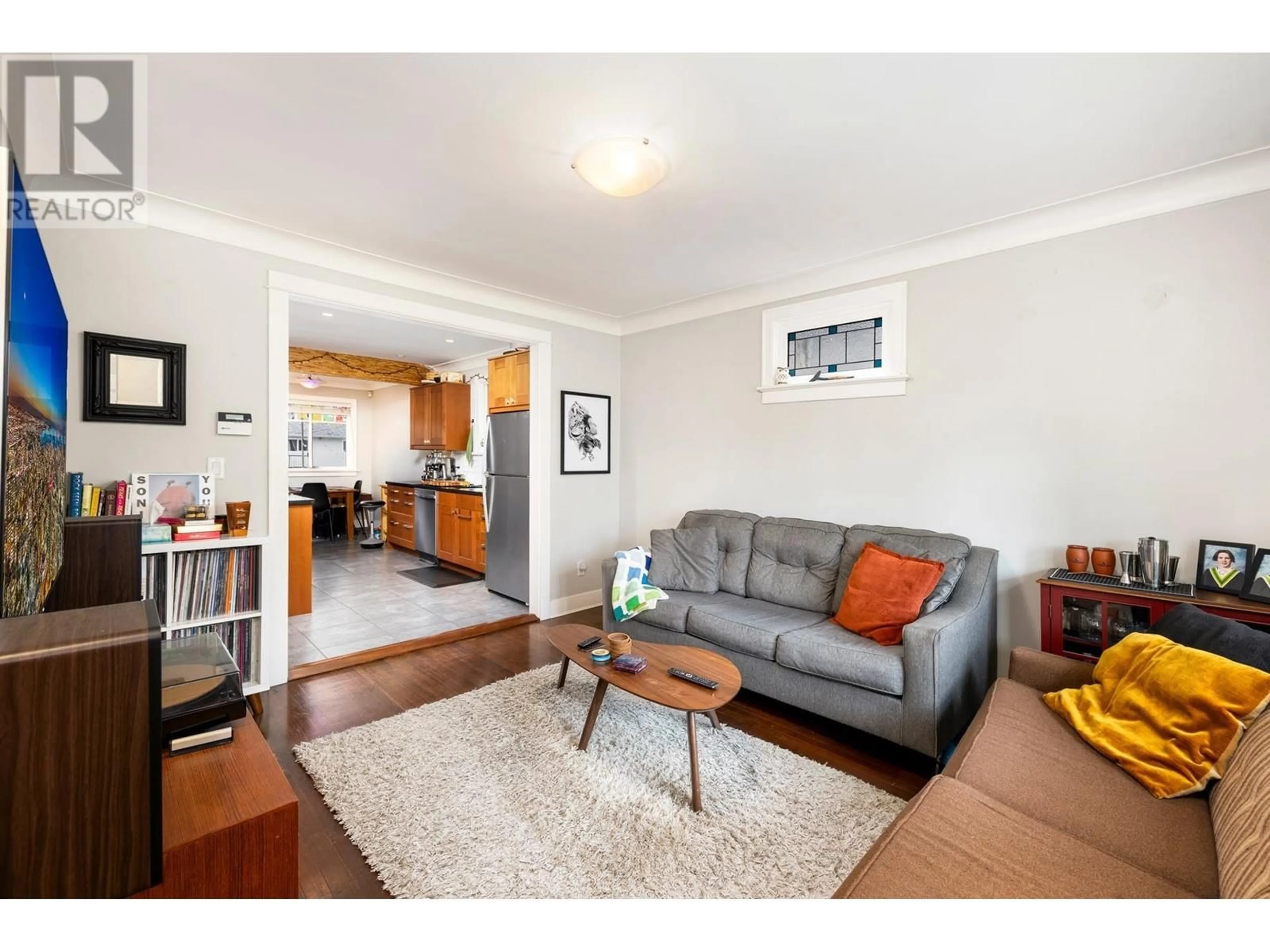 Living room with furniture, wood/laminate floor for 5287 SOMERVILLE STREET, Vancouver British Columbia V5W3H3