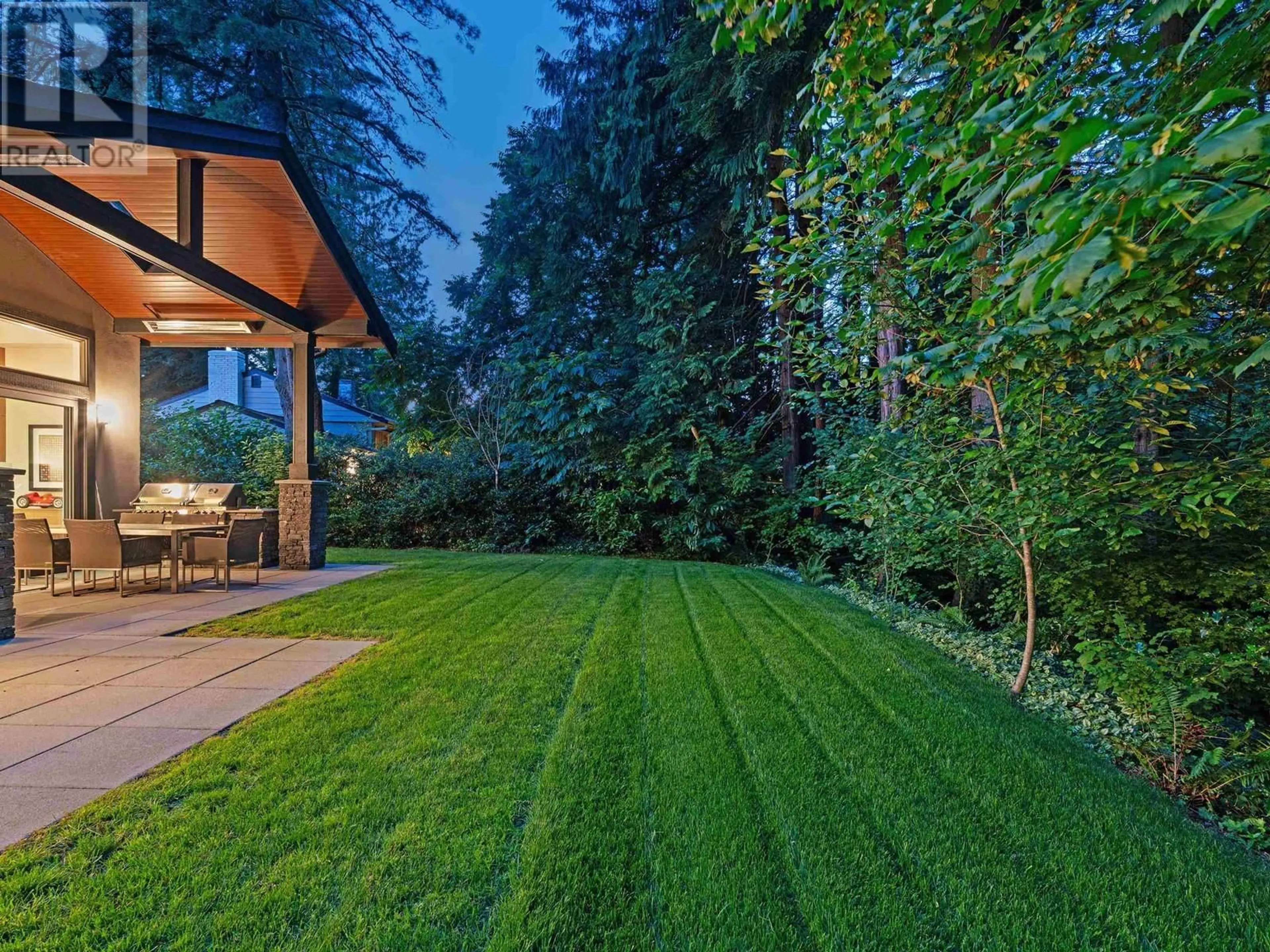 Patio, forest/trees view for 4062 VIRGINIA CRESCENT, North Vancouver British Columbia V7R3Z1